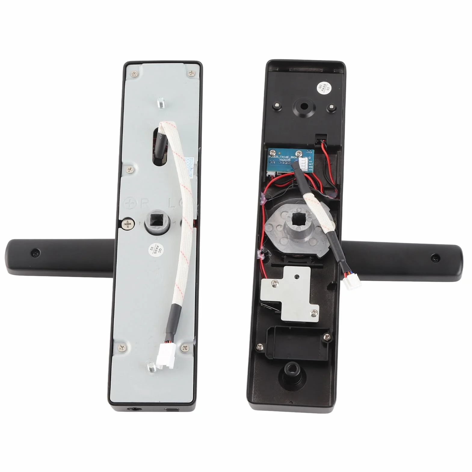 Cerradura Inteligente de Puerta Digital, Cerradura de Puerta con Teclado con Mango, Cerradura de Puerta electrónica de Huella Digital Compatible con la aplicación Tuya