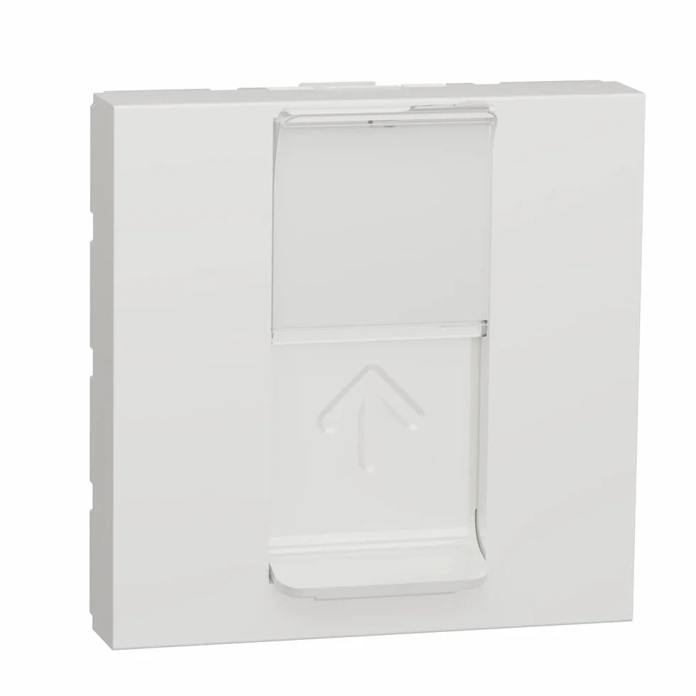Schneider Electric NU946118 Caratula RJ45 2 módulos Keystone Polar