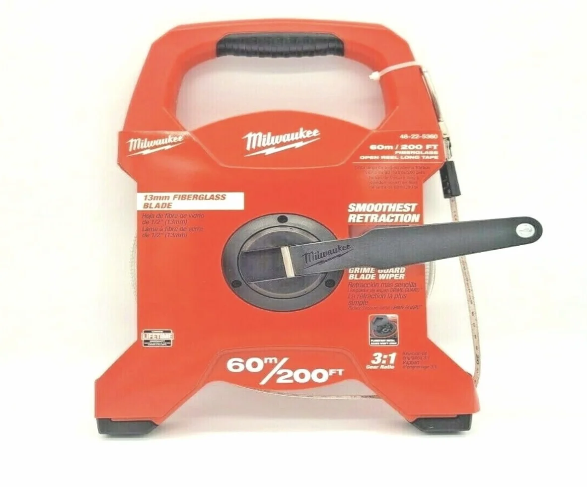 MILWAUKEE Cinta Larga de Fibra 60m - Long Tape Fibreglass LTF60-200 - 1pc