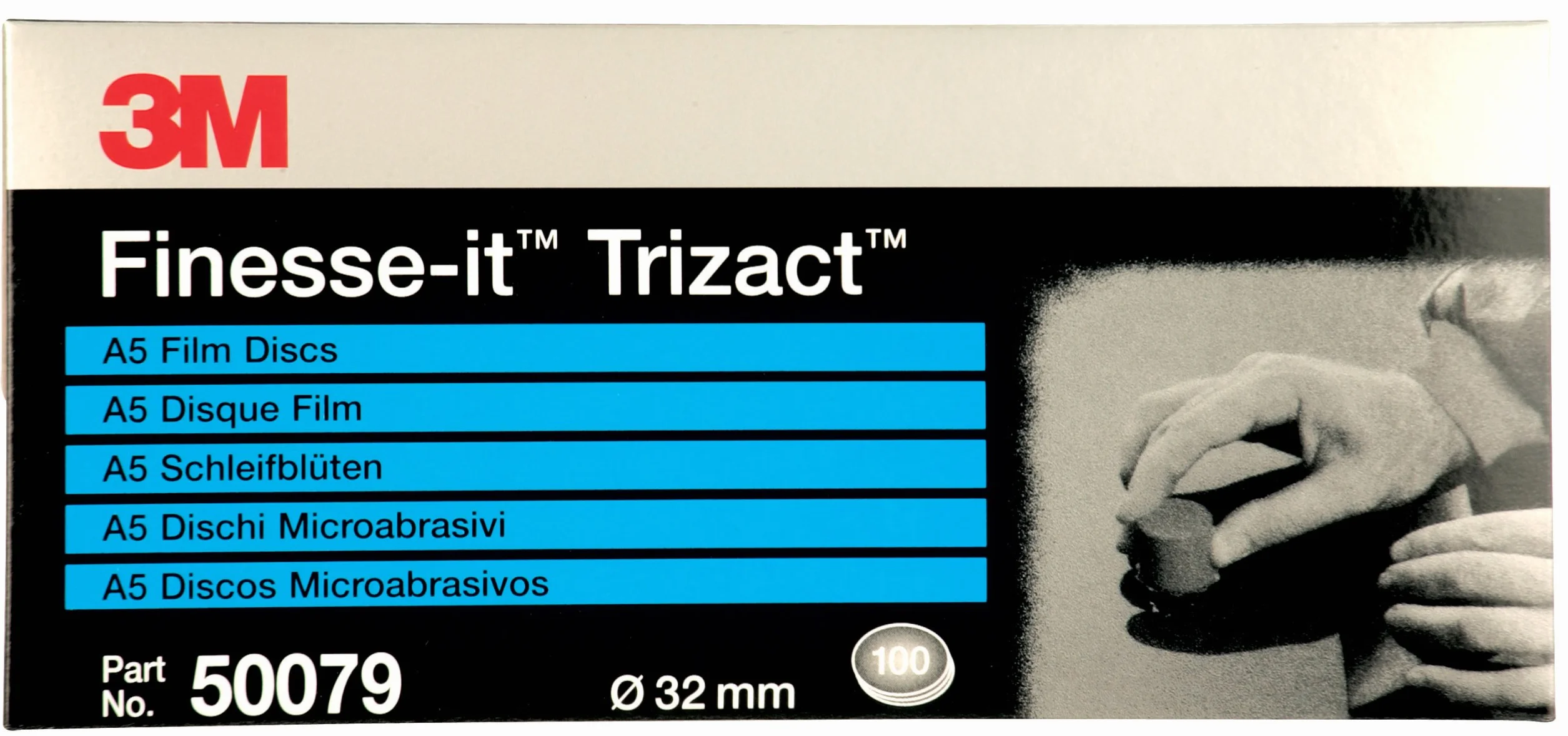 3 M – FINESSE de IT trizact 466LA película lija Flores 50079 grano P3000 (Pack 100 unidades)