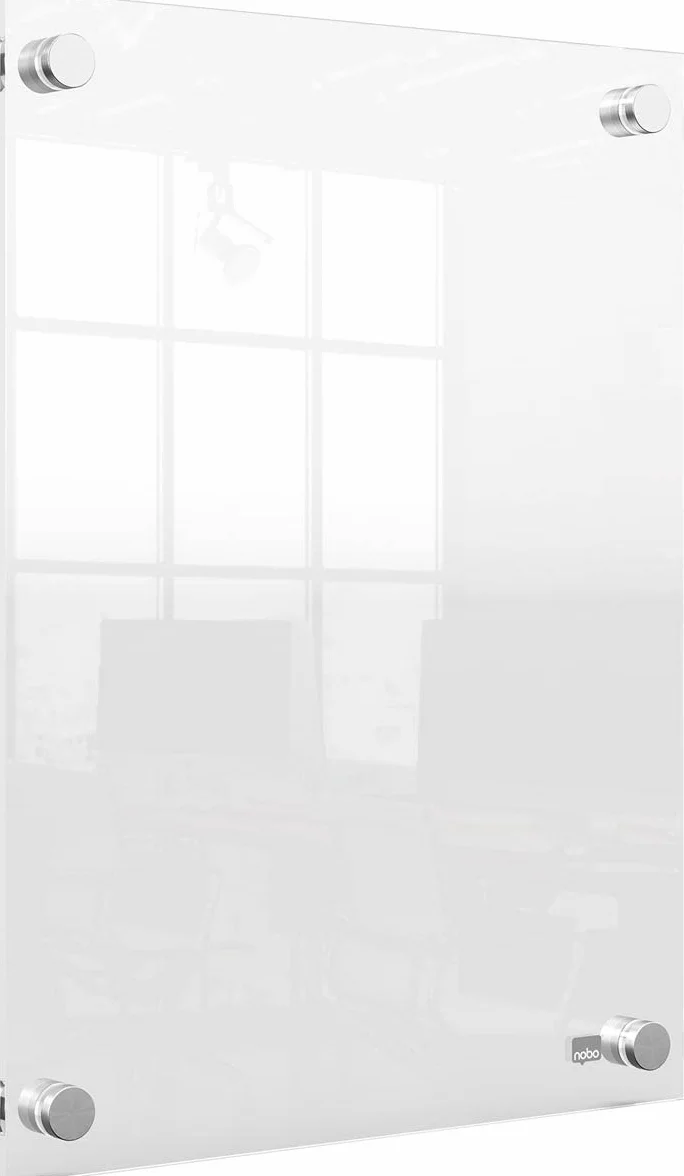 Nobo Tablón de Anuncios de Pared Acrílico Tamaño A4 Transparente Premium Plus