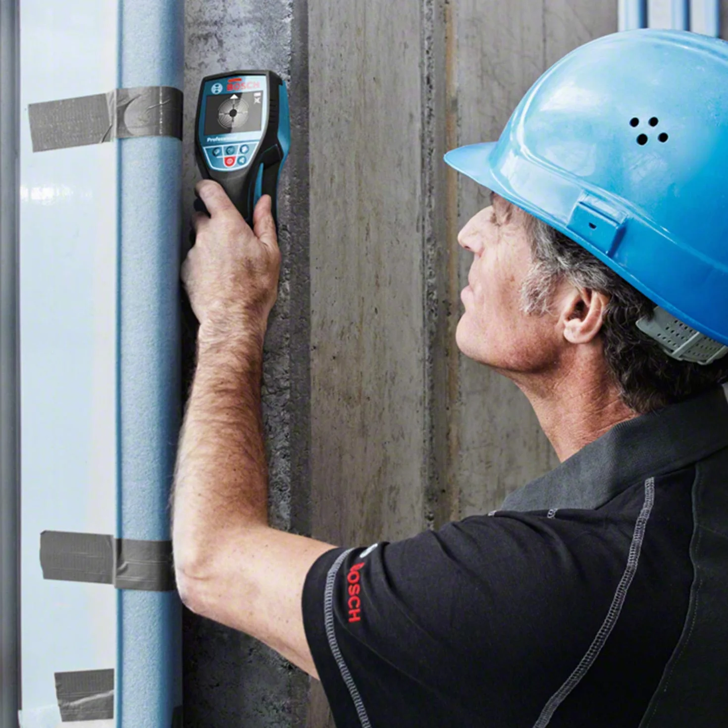 Bosch Professional Detector de Pared D-tect 120 (4 baterías AA x 1,5 V, Profundidad máx. 120 mm, Bolsa Protectora), Blue