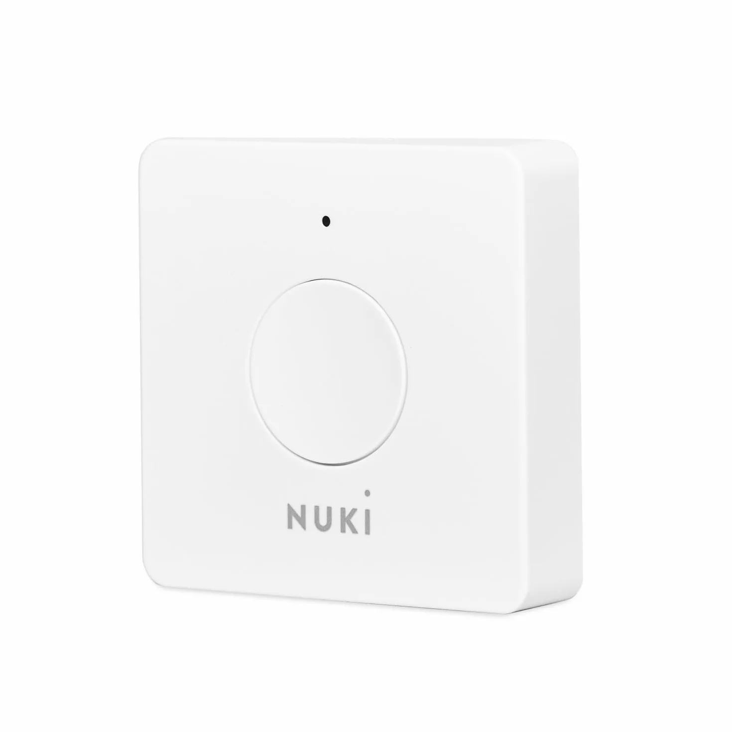 Nuki Opener, cerradura electrónica para edificios de apartamentos, controla tu interfono con el smartphone, abrepuertas automático, requiere Nuki Bridge WiFi, cerraduras inteligentes, blanco