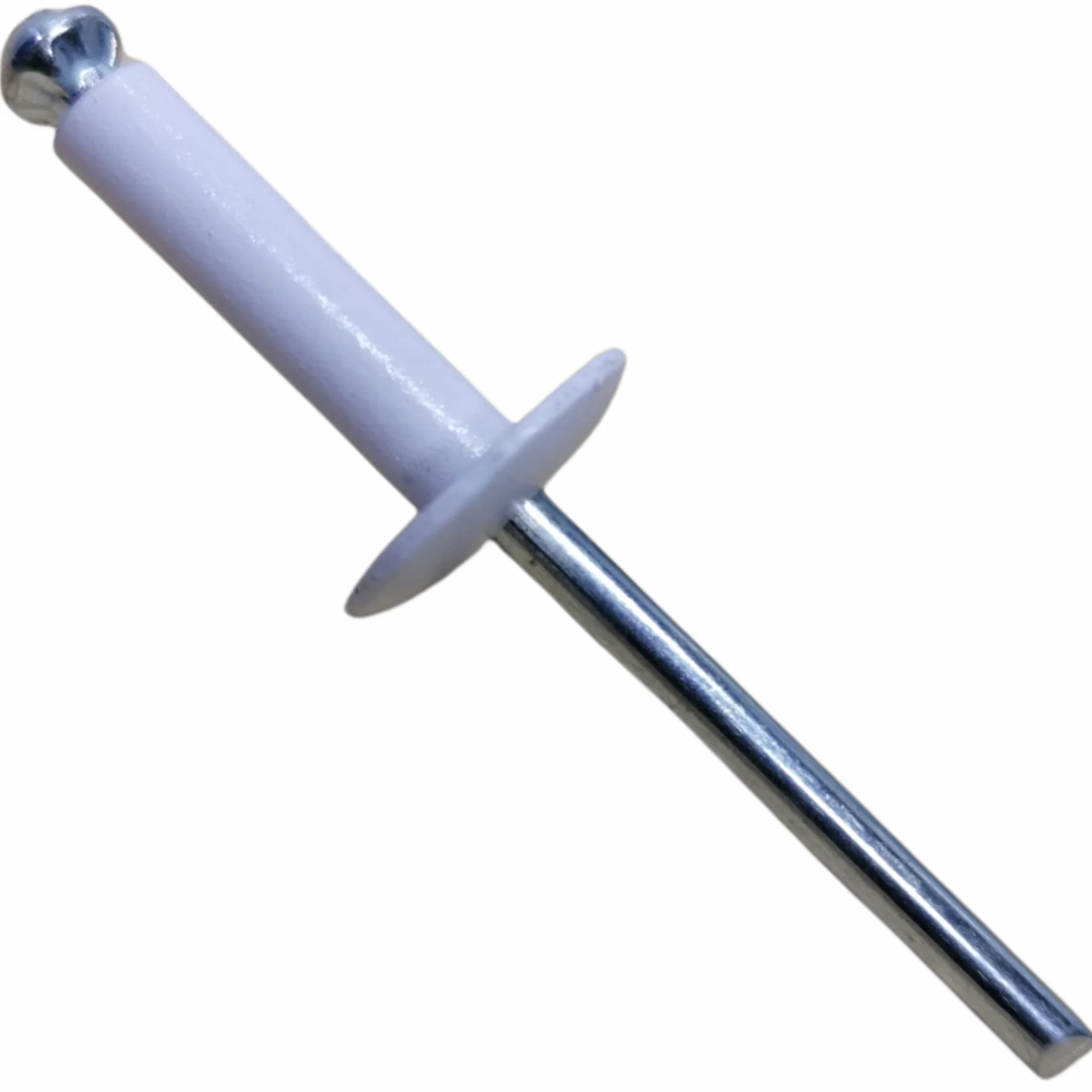 250x Remaches de Flor Ala Ancha Blancos 4,8 x 18 mm – Remaches de Aluminio y Acero SIO – Cabeza Grande Decorativa – Alta Resistencia y Fijación Segura
