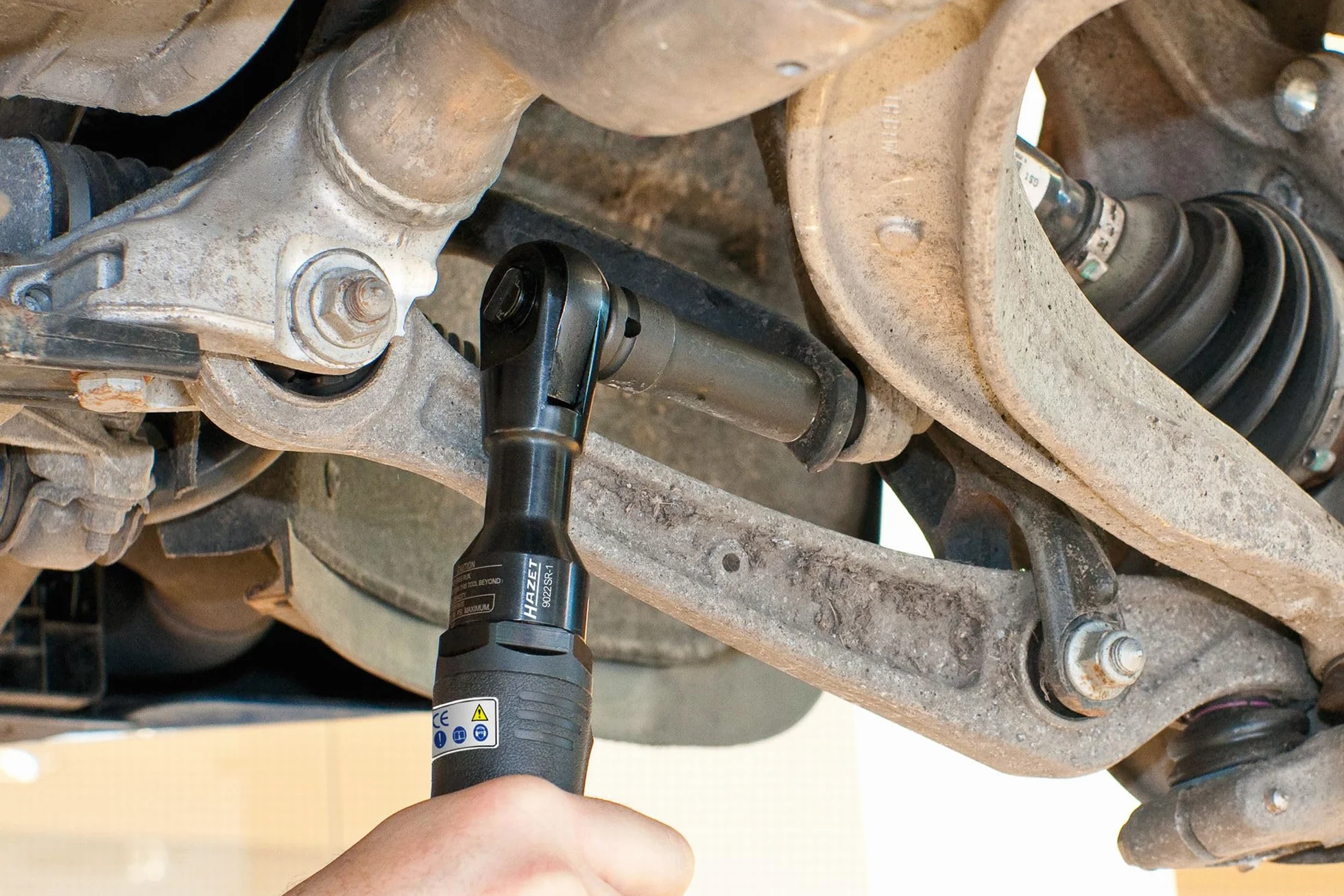 Hazet atornillador neumático 9022SR-1 | atornillador de carraca, diseño corto y compacto, 270 rpm, alto par de apriete