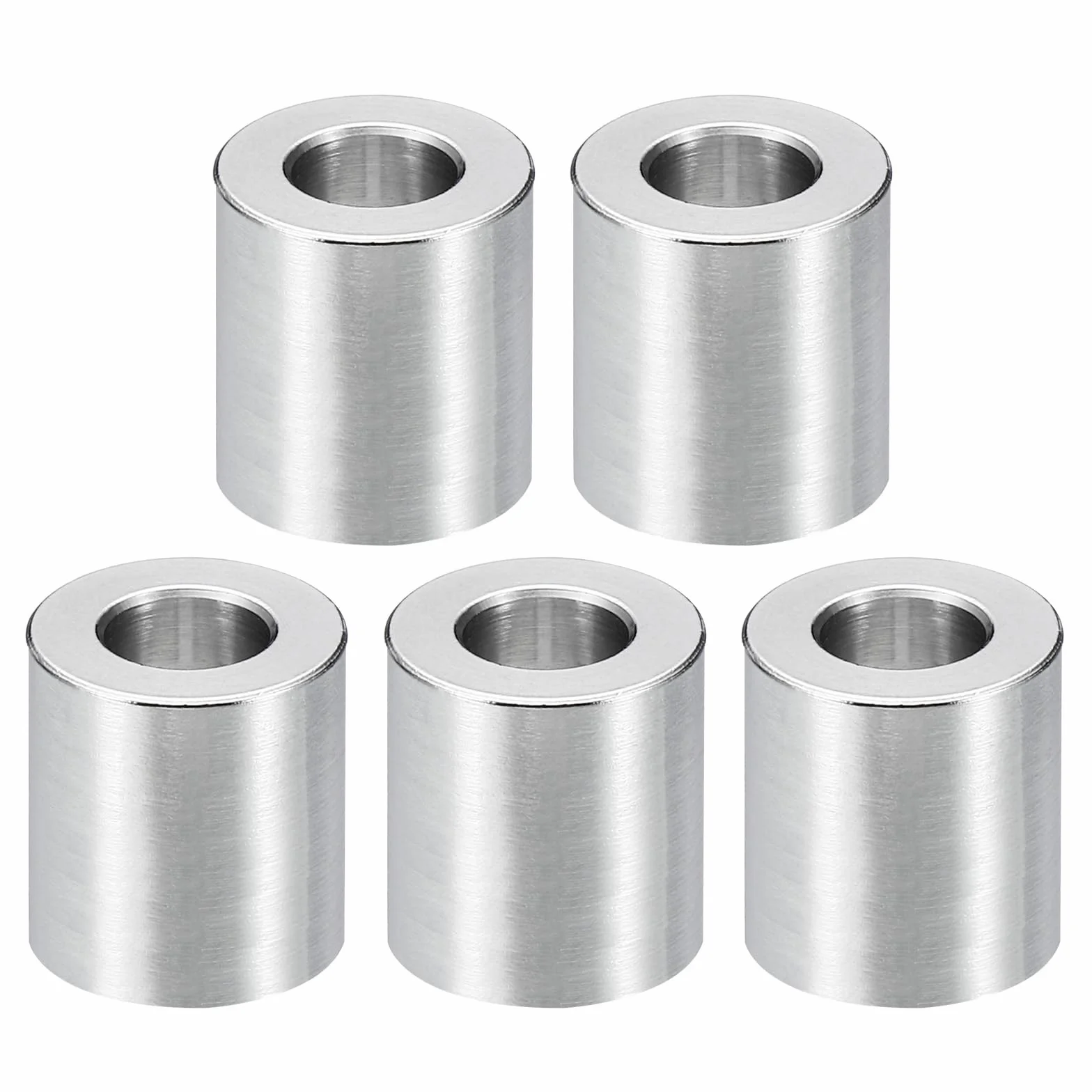 PATIKIL Espaciadores de acero inoxidable M8, 5 piezas de espaciadores de metal de acero inoxidable de 8,2 mm DI x 16 mm DE x 20 mm L de espaciadores de tornillo de acero inoxidable para tornillo de 5