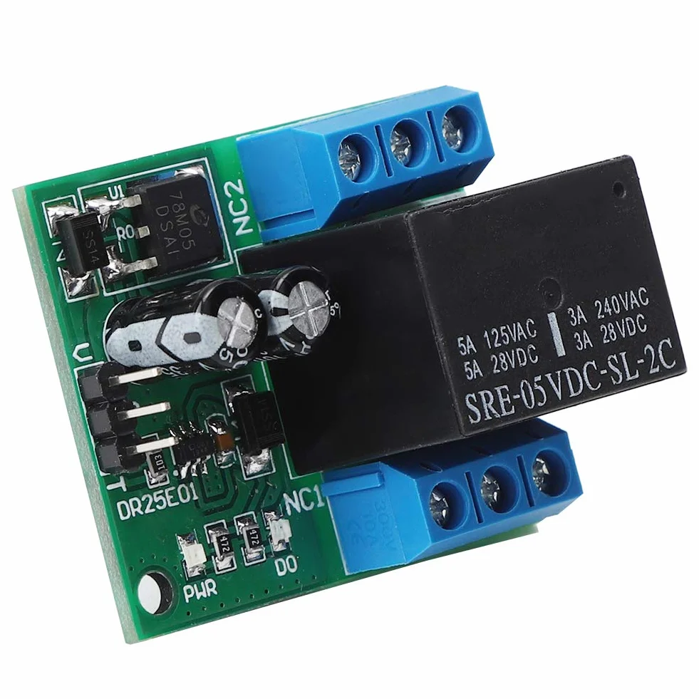 Placa del Módulo de Relé de Señal Placa de Relé Biestable de Doble Tiro Placa de Relé Biestable Voltaje de Entrada Versión de 24 V 12 V Opcional Para Accesorios de Computadoras Automotrices(Dc6-24V)