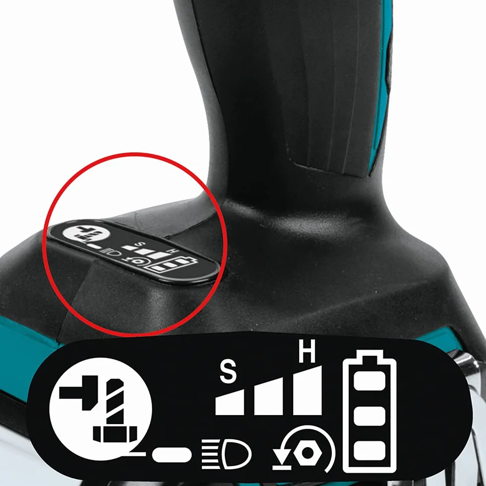 Makita DTW285Z 2800RPM 18V Ión de litio Azul - Atornillador de impacto (18 V, Ión de litio, 79 mm, 147 mm, 249 mm, 1,7 kg)