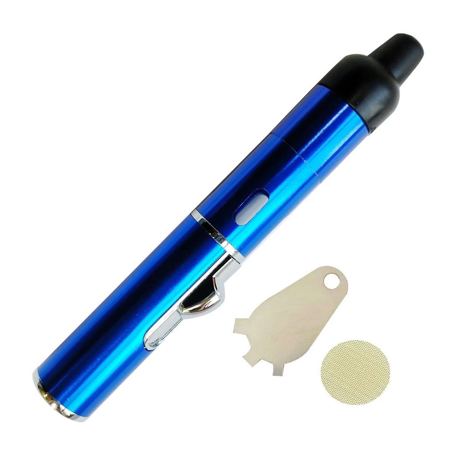 Encendedor de Llama Tipo Chorro extraíble Incorporado, Recargable, Adecuado for cocinar en la Cocina(Blue)