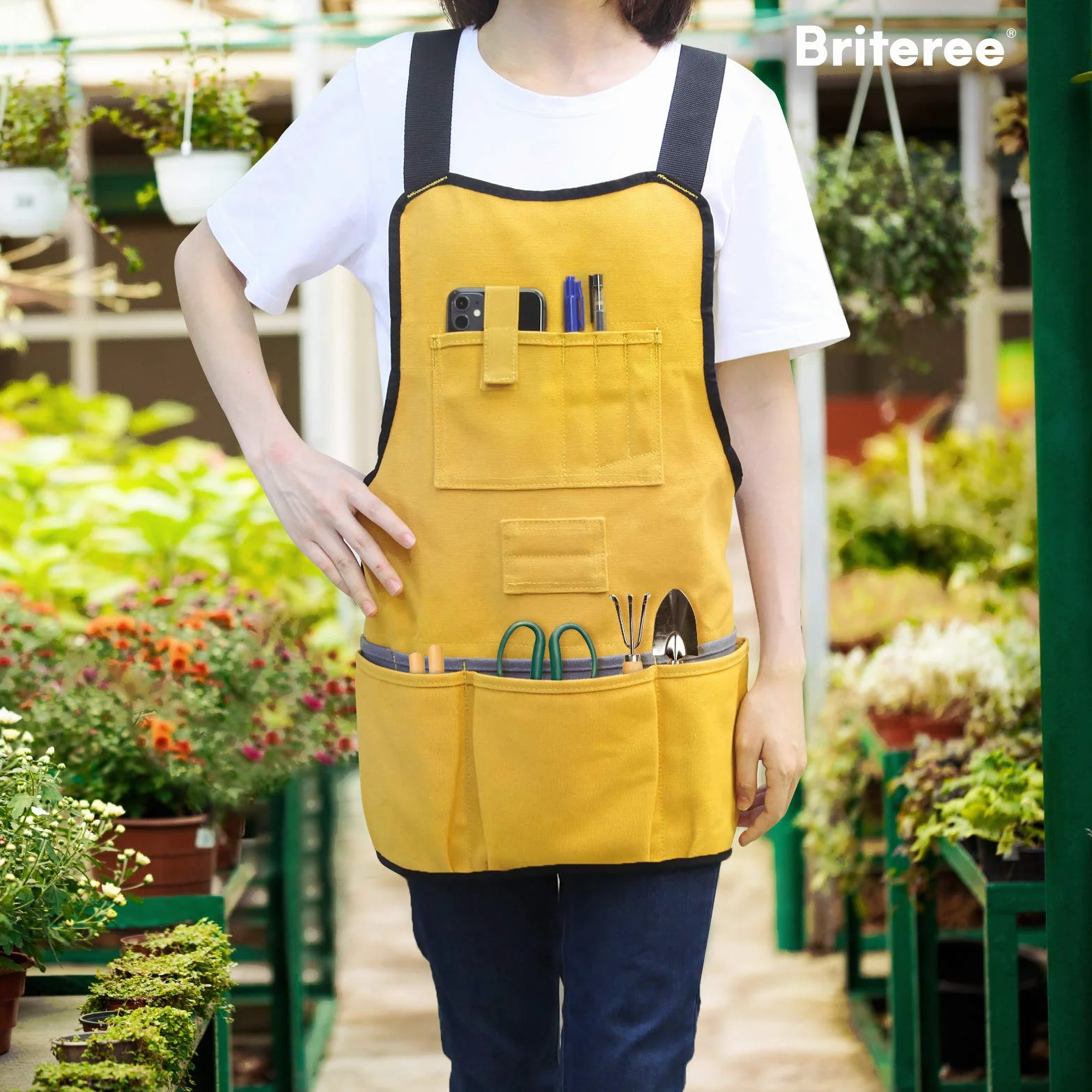 Delantal de herramientas de trabajo para hombres y mujeres, longitud del torso con 21 bolsillos para herramientas, delantal de lona duradero, entusiastas del bricolaje