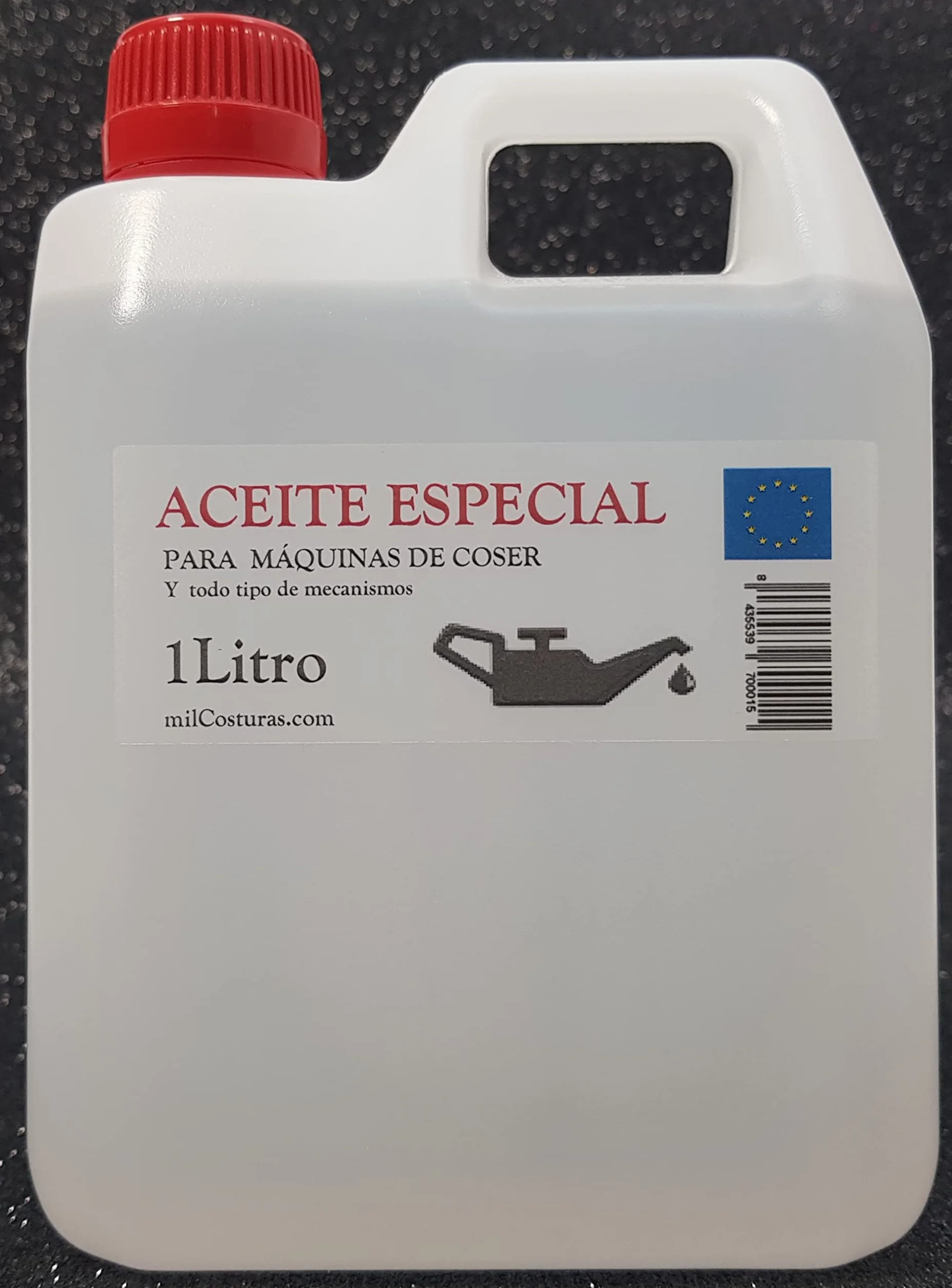 Aceite maquina de coser. Especial Incoloro - Lubricante para Maquinas de Coser y mecanismos varios. 1 Litro (830 gramos)