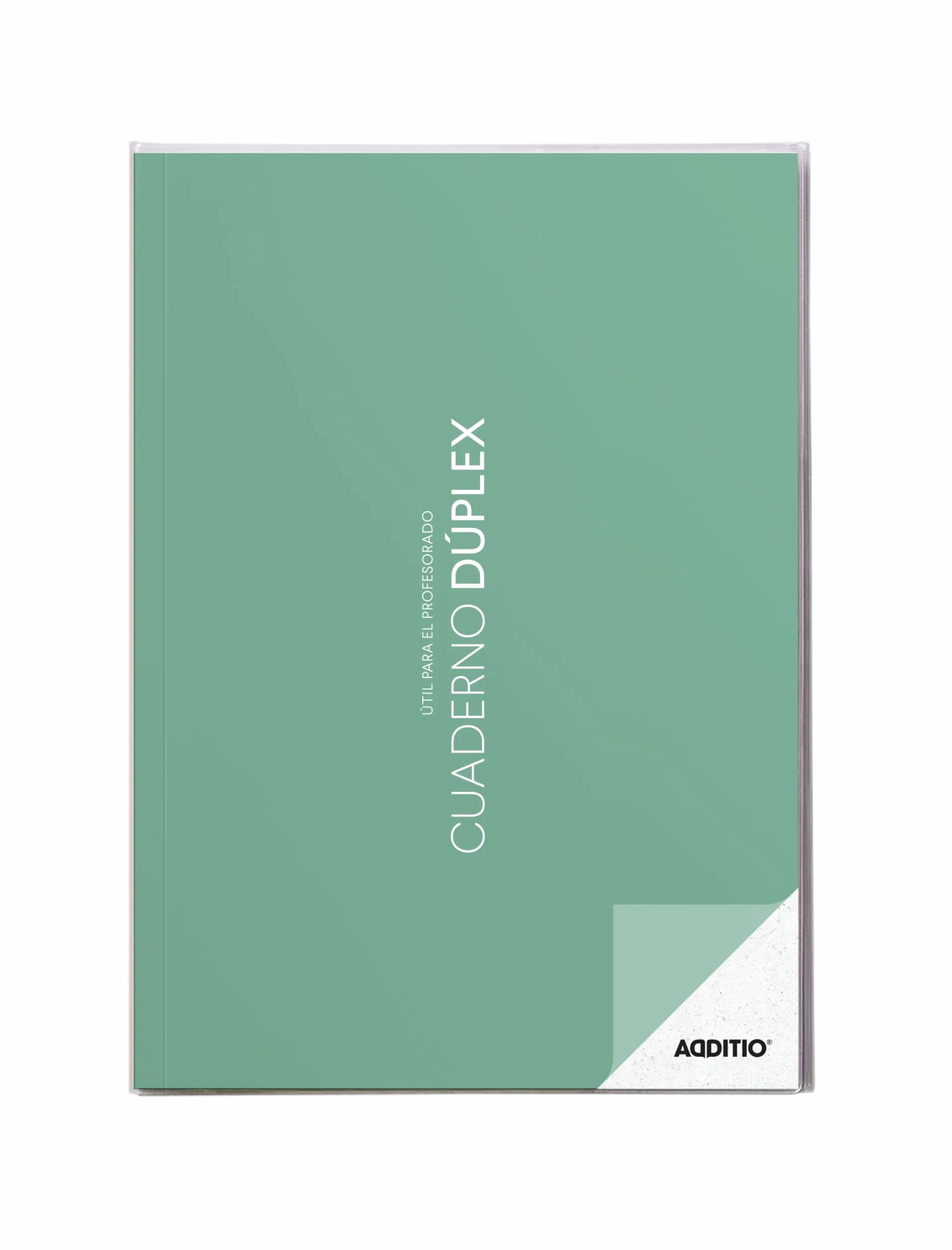 ADDITIO Cuaderno Dúplex Profesorado Evaluación Continua A4 Español Verde