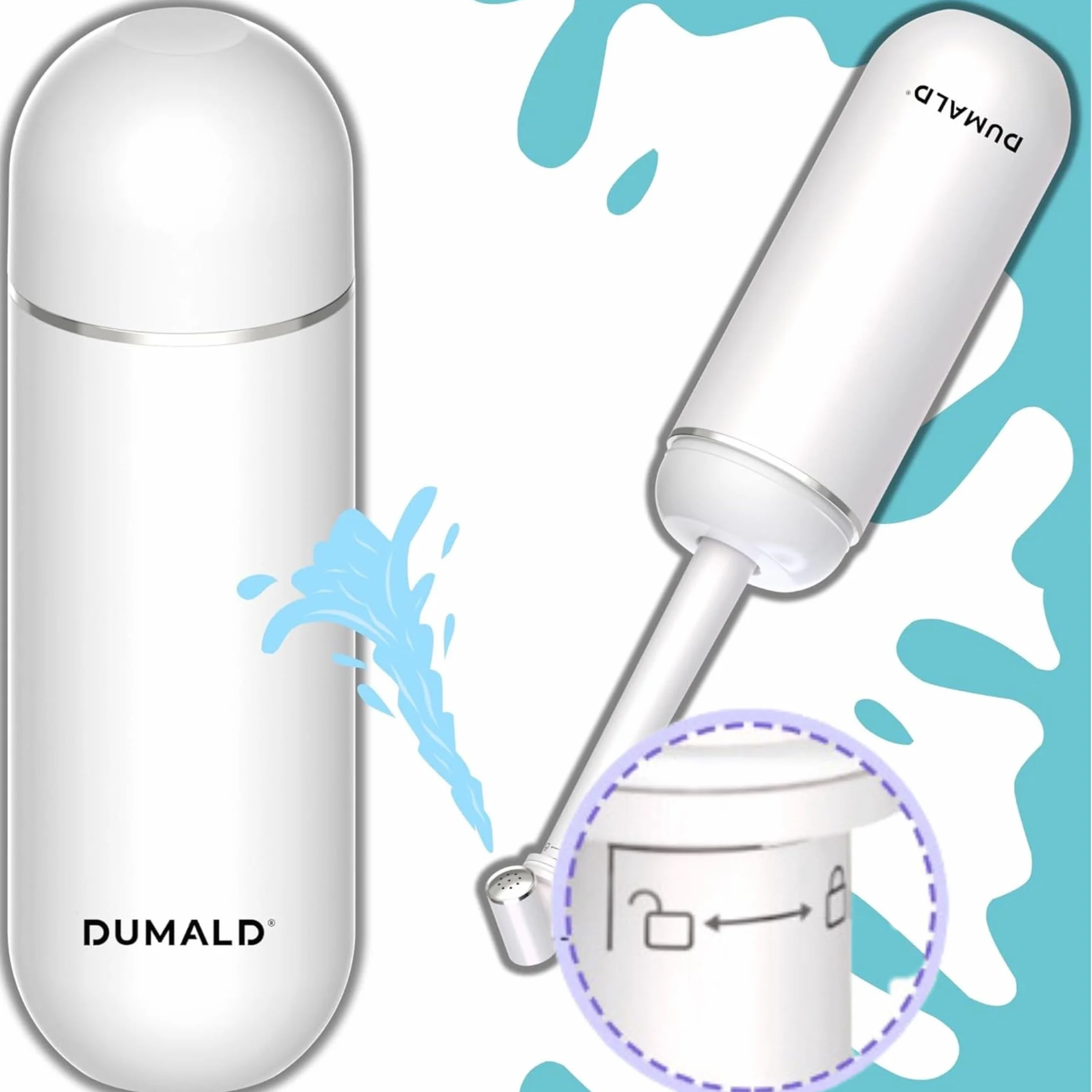 Bidet Portatil para WC - Bide Portatil Mujeres y Hombres 380ML - Botella Perineal Postparto - Grifo Bidet para WC - Portable Bidet para WC - Ducha Bidet - EL ORIGINAL