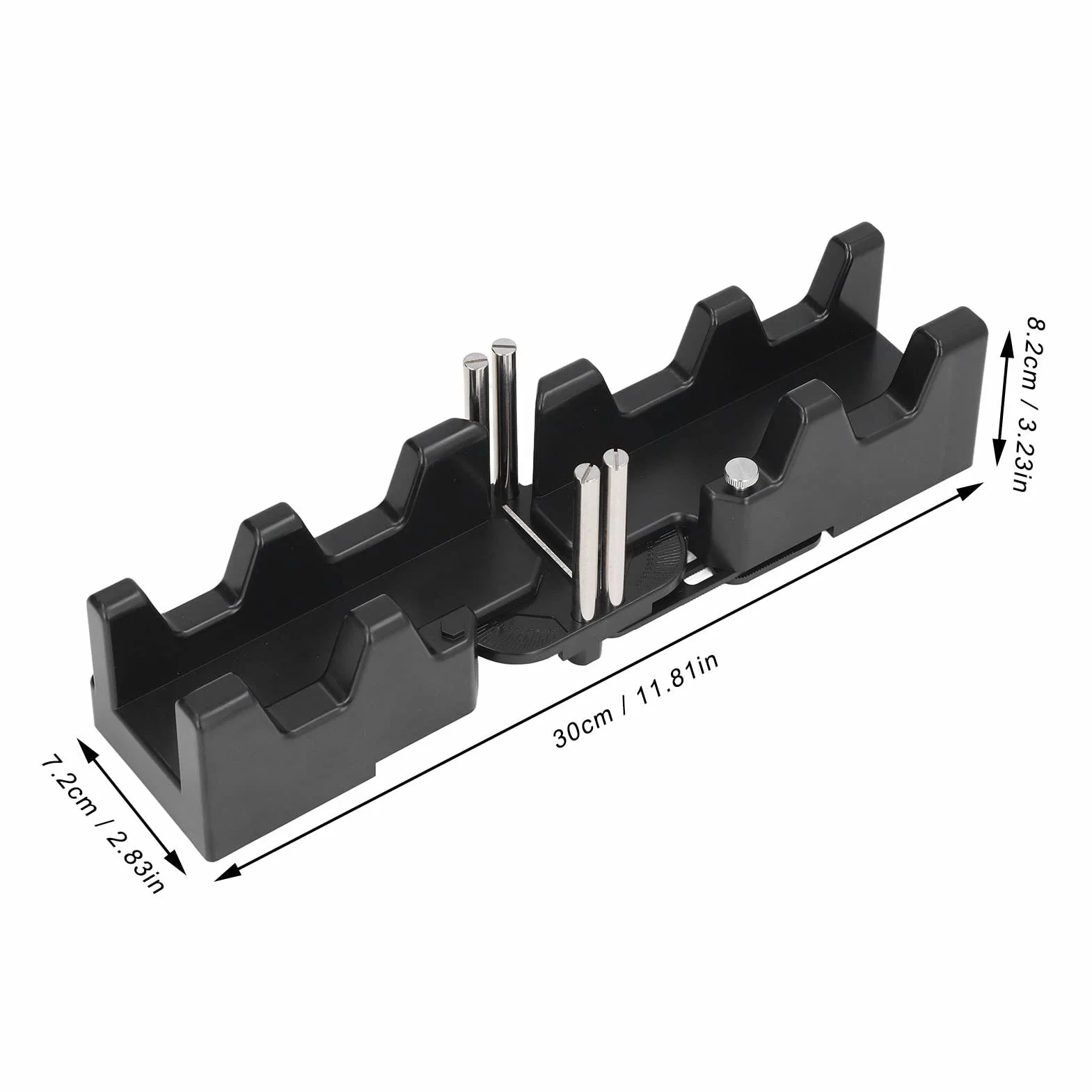 Herramienta de Corte de Inglete 2 en 1, Medición Precisa de Ángulos para Carpintería y Construcción, Plantilla de Corte Ajustable para Madera Metal y PVC for Profesionales y Bricolaje
