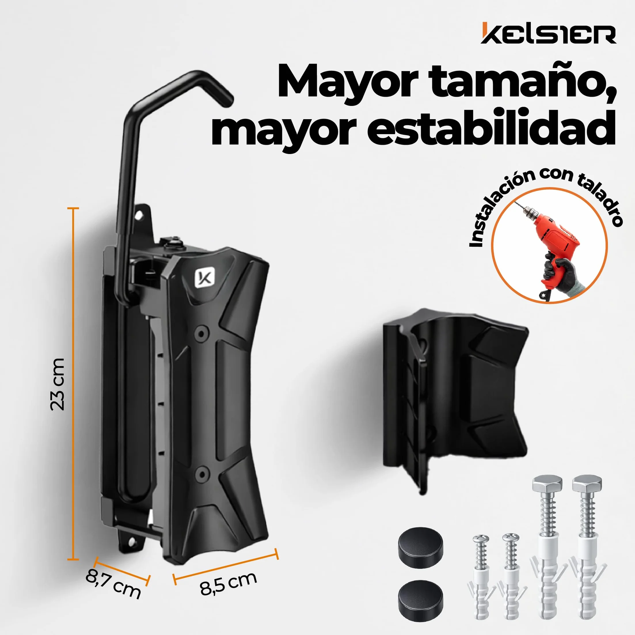 Soporte Bicicletas Pared Vertical Giratorio, Colgador Bicicleta Pared Plegable, Compatible Bicicleta Montaña Carretera y Eléctrica, Hasta 35 kg, para Hogar Trastero Garaje
