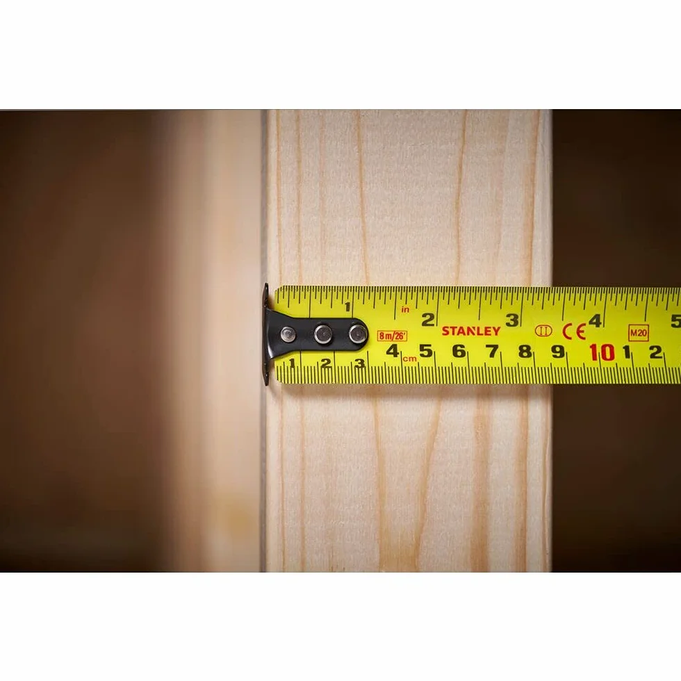 STANLEY FATMAX 0-33-719, Flexómetro 5 metros, Blade Armor, 3 ganchos, Revestimiento de Mylar más resistente