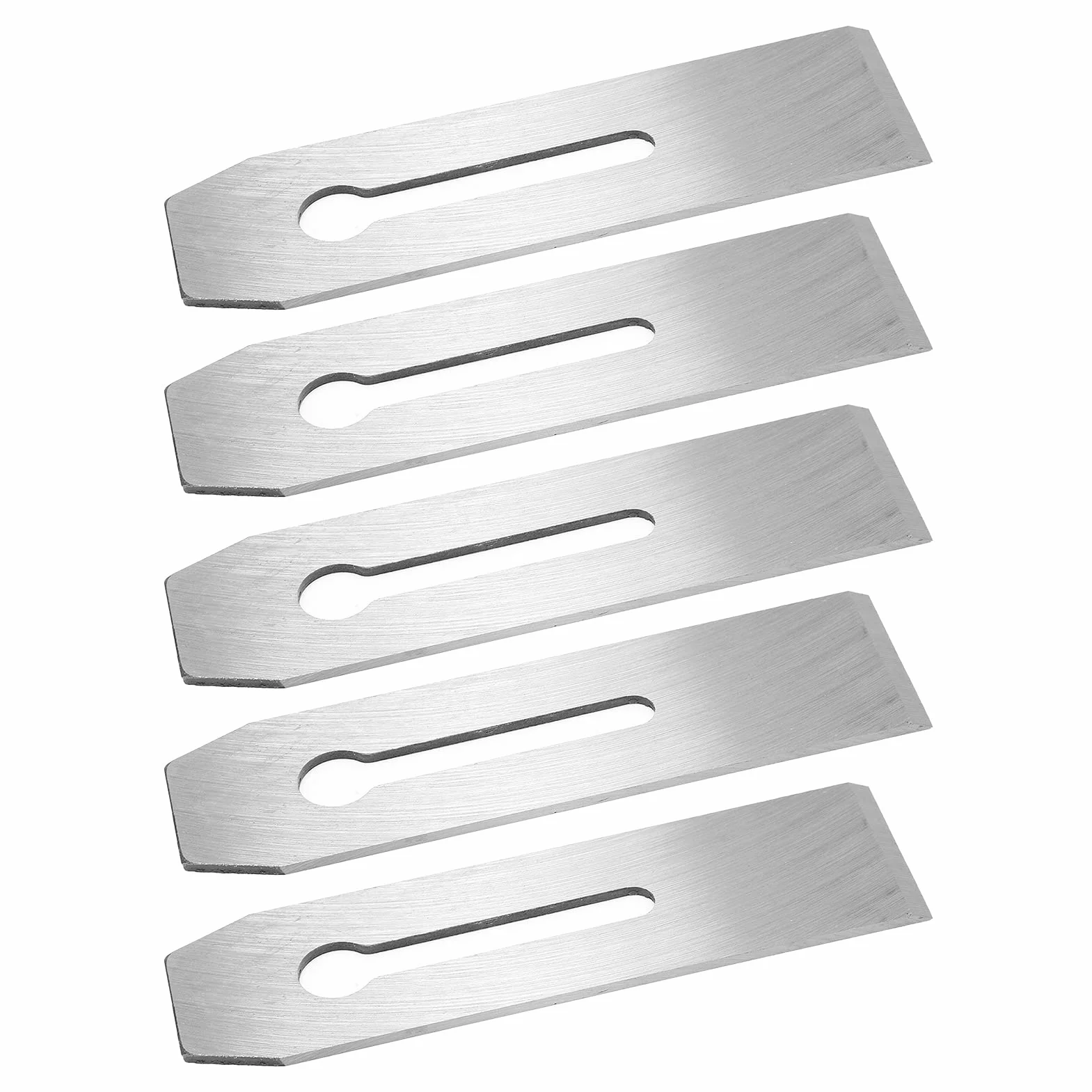 5 piezas de cuchillas para cepilladora de 51 mm, cuchilla cortadora de acero al carbono para carpintería, cuchilla de cepilladora resistente al desgaste, tratada térmicamente y