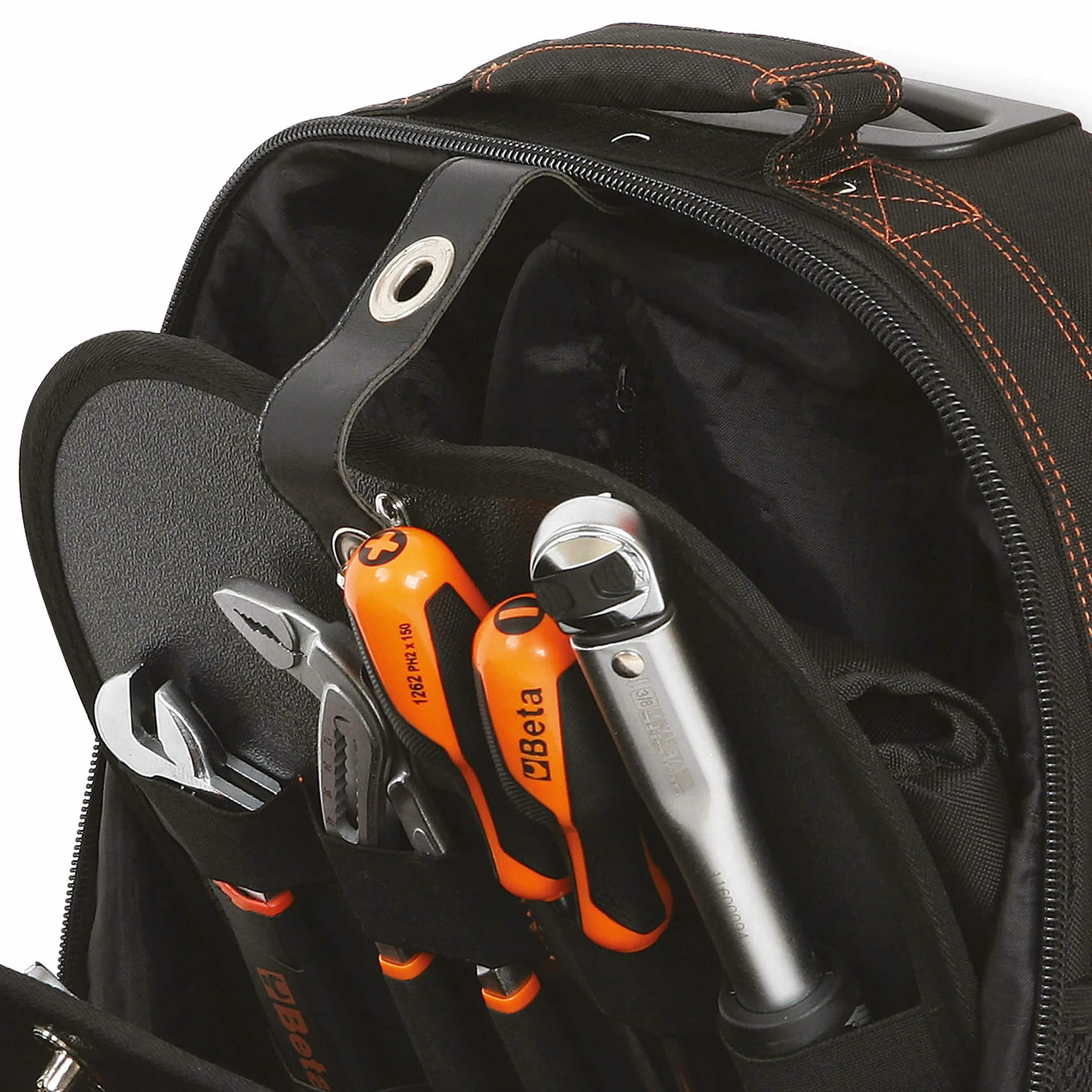 Beta C6T - Mochila Porta-Herramientas en Tejido técnico, con Ruedas, vacía