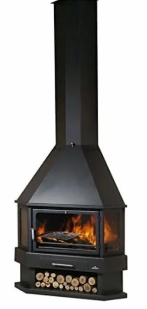 BRICOSOL Chimena de Leña Metálica de Rincón Bronpi Modelo Lorca-R