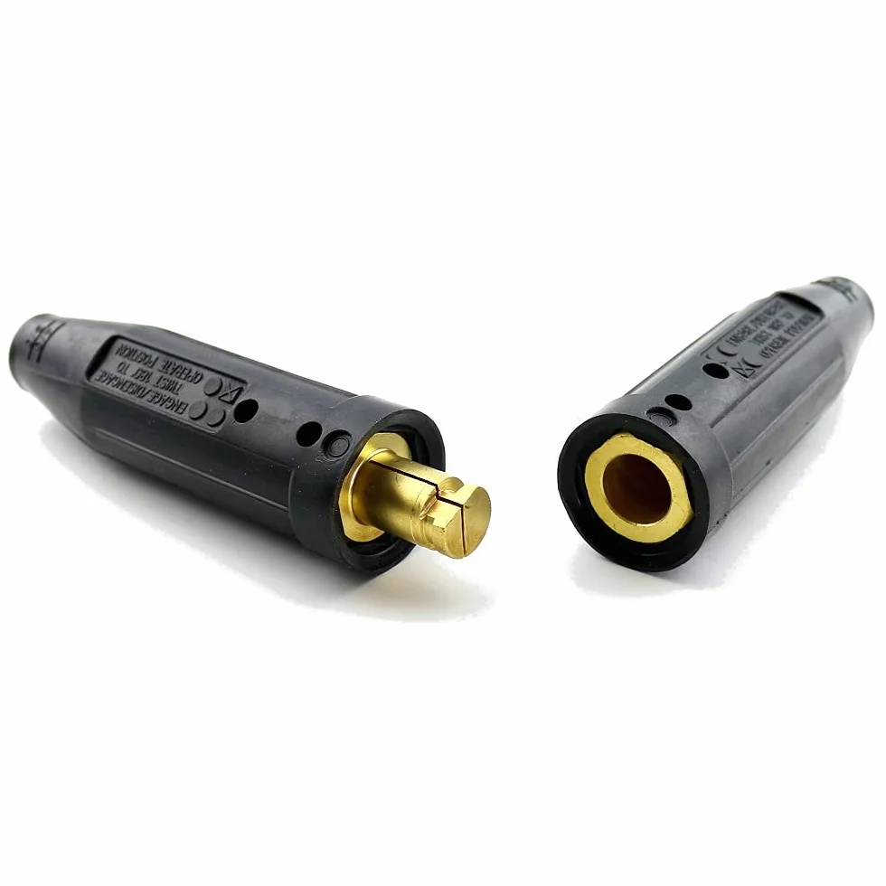 WeldingCity Juego de conectores de cable de soldadura 3/0-4/0 500 Amp macho/hembra estilo Lenco con accesorios
