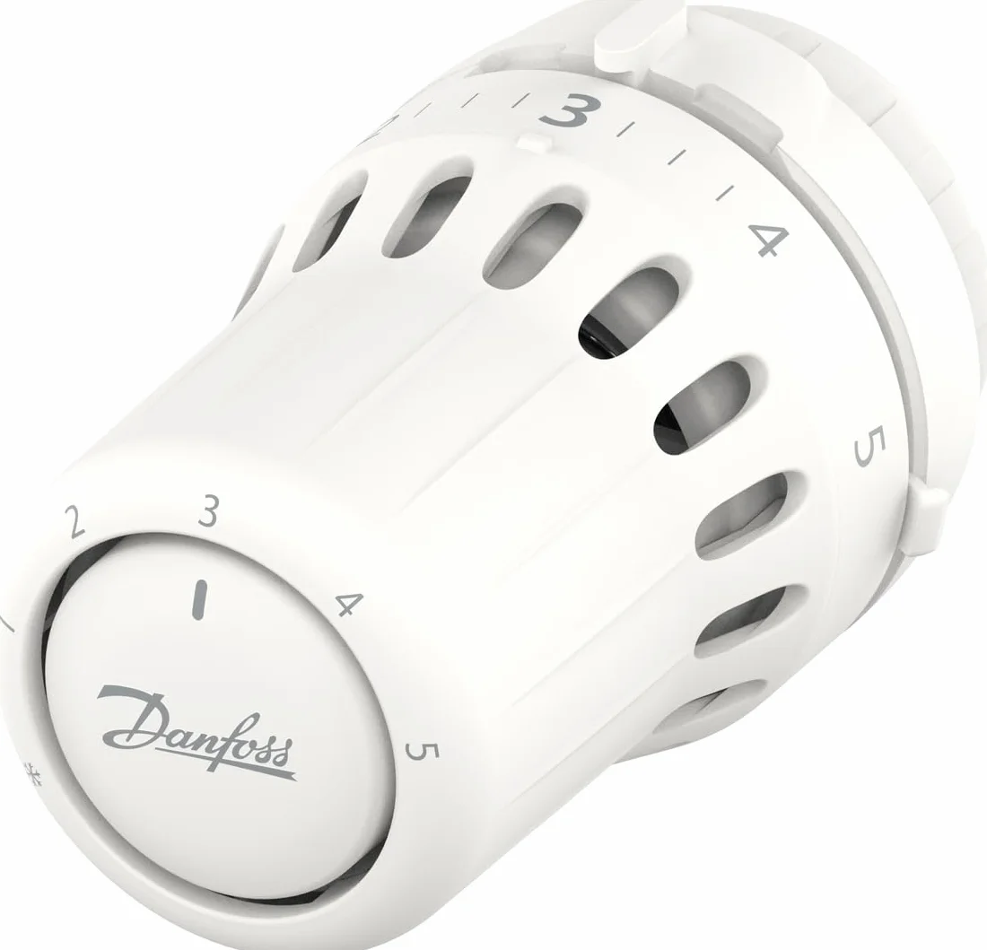 Danfoss React RA Click - Cabezal termostático con Fuelle termostático Lleno de líquido y Sensor Integrado, diámetro del Cuello de 23 mm