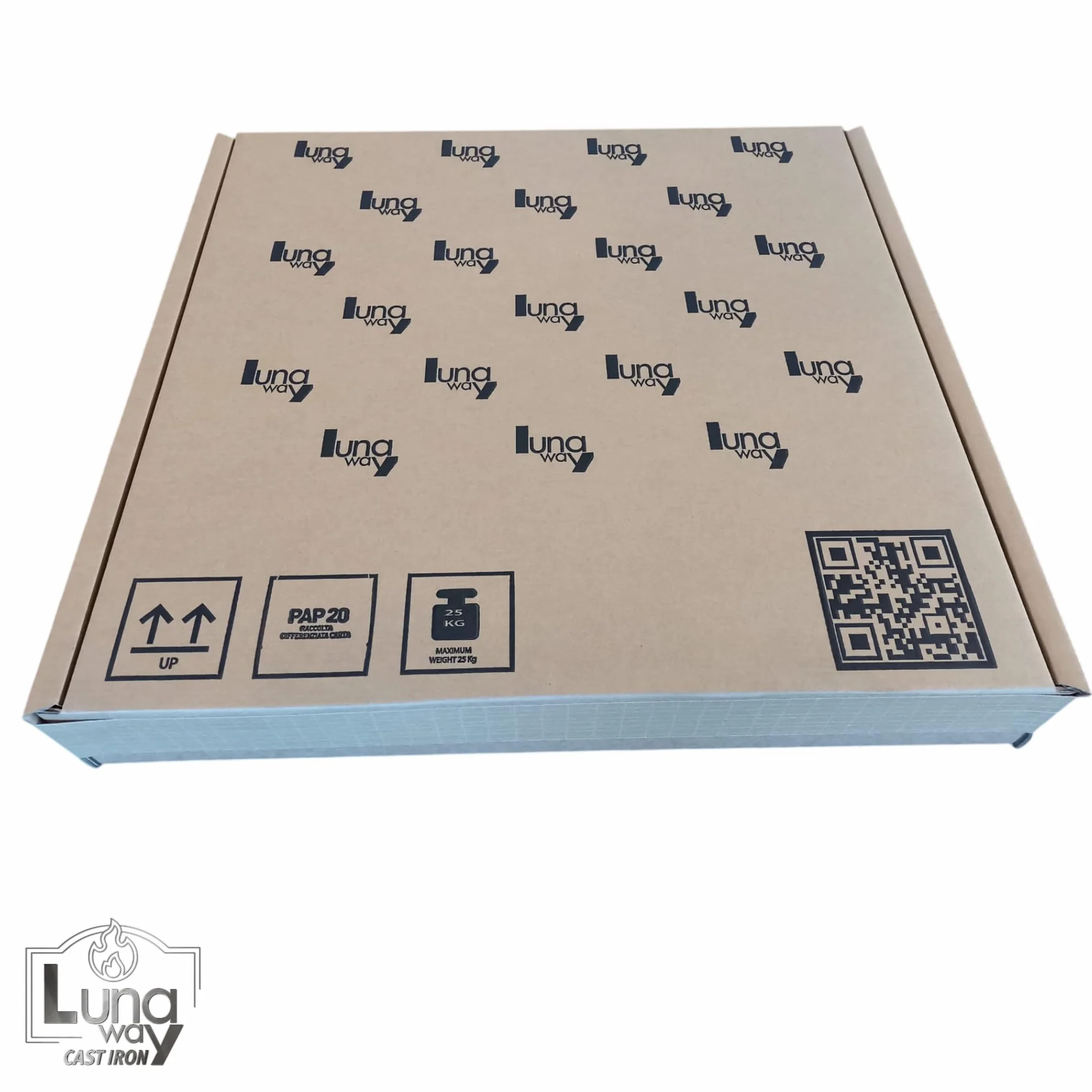 18 x 18 x 1 cm – Rejilla de hierro fundido para recoger cenizas | apta para chimeneas y estufas | Resistente | Diseño moderno | 100% hierro fundido calidad LUNAWAY