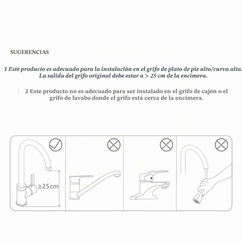 Grifo de lavabo de baño sin contacto con sensor automático, adaptador de sensor infrarrojo inteligente sensible, grifo mezclador