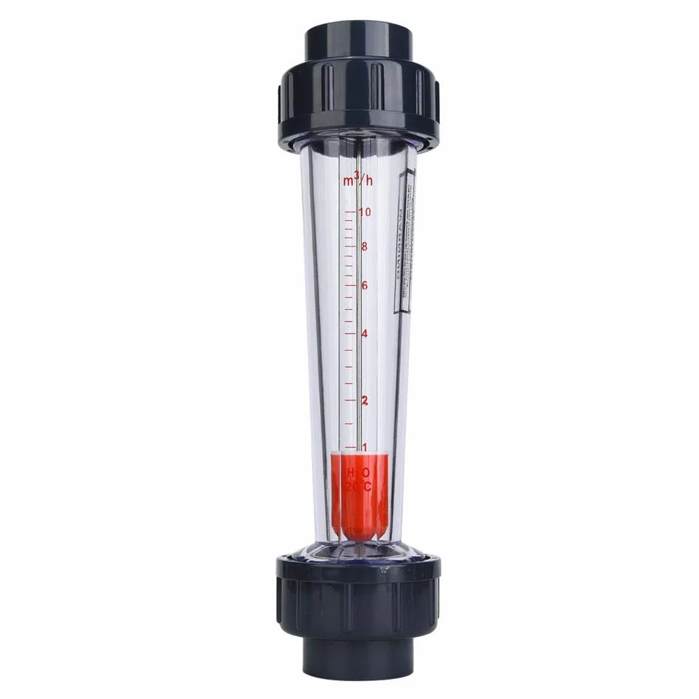 Medidor de flujo de líquido de agua, LZS-32 (D) Tipo de tubo de plástico ABS Instrumento de medición de flujo de medidor de flujo de líquido 1-10m³/H, 0.6 MPa