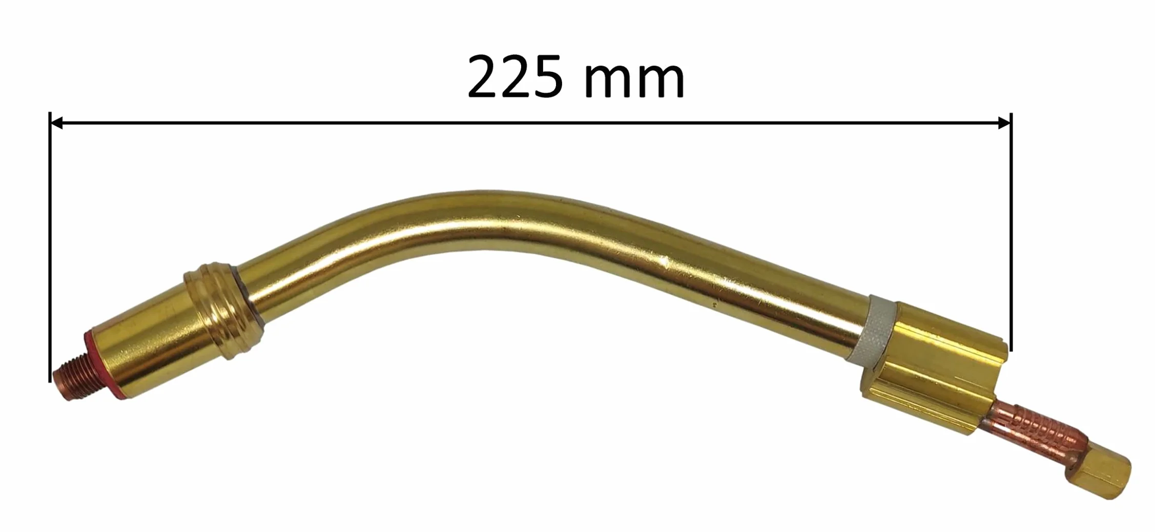 ELCAN Pack de una cabeza para antorcha 501D y guia hilo rojo de 4 metros para hilo 1,0-1,2mm para antorcha mig mag. Consumibles y accesorios pistola soldar. Cuello cisne para torcha soldadura MB501