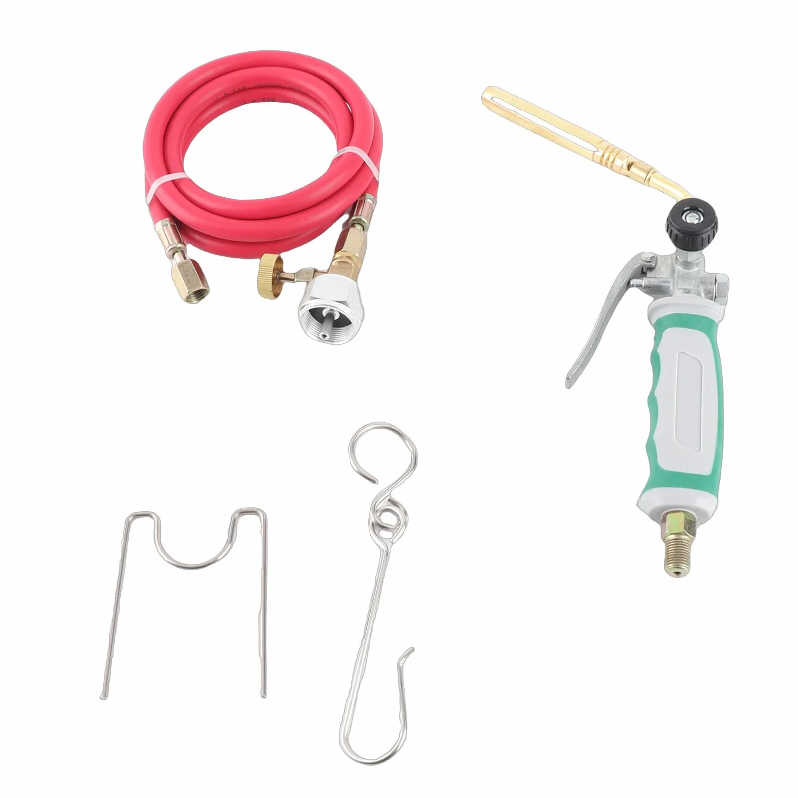 Kit de Soldadura de Soplete de Propano Mapp Cabeza de Soplete de Propano con Manguera de 1,6 M para Soldadura de Gas