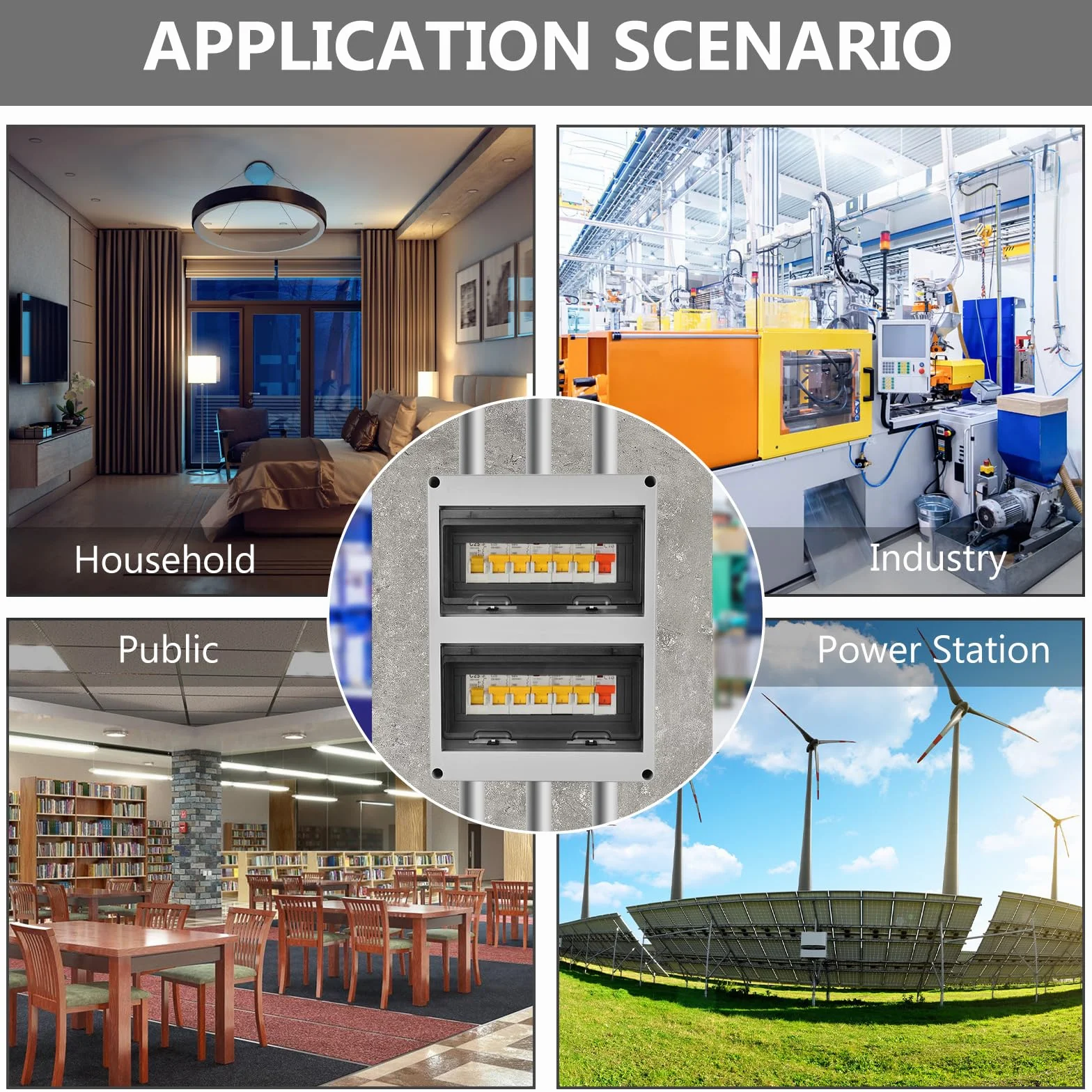 Caja Cuadro Electrico Superficie: Caja Estanca Exterior Electrica, 24 Módulos Caja Distribucion Electrica IP65 a Prueba, para Jardín o Exteriores