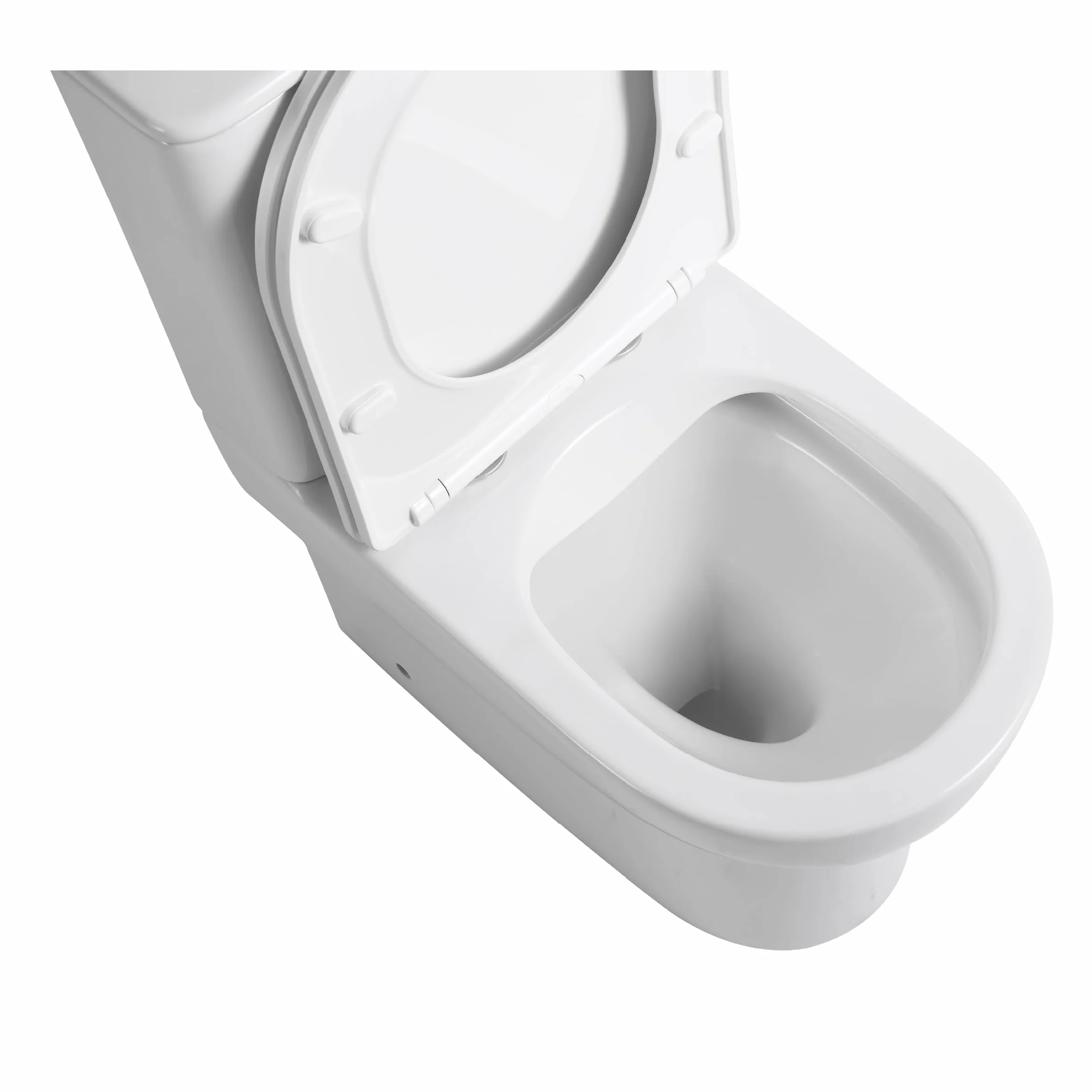 BAIKAL Inodoro de Cerámica T2. WC Compacto a Suelo con Sistema Rimless y cisterna Monobloque con mecanismo de Doble Descarga. Sanitario completo con Salida Dual y Asiento con caída Amortiguada.