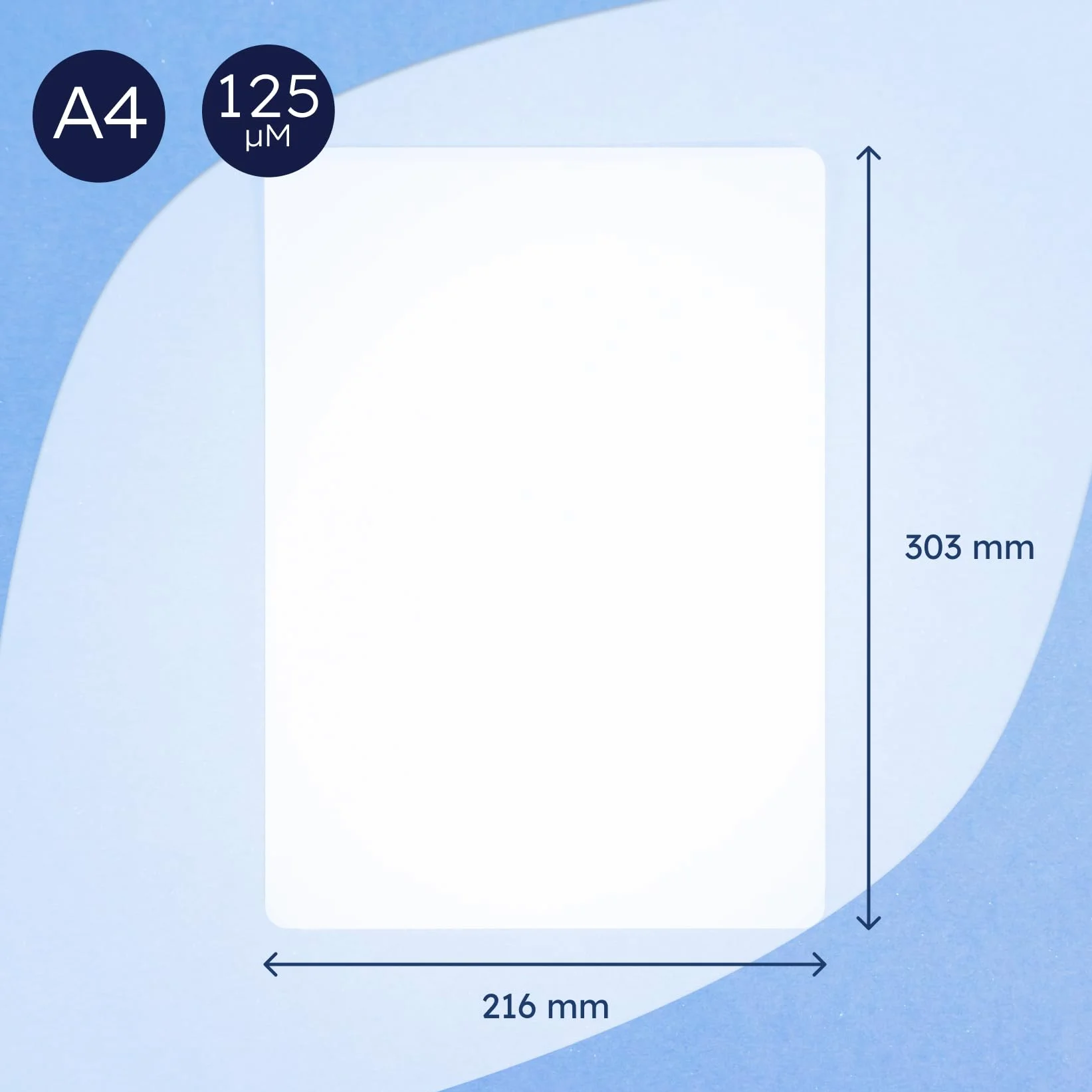 RAYLU fundas plastificar A4 125 micras transparentes brillante pack 100