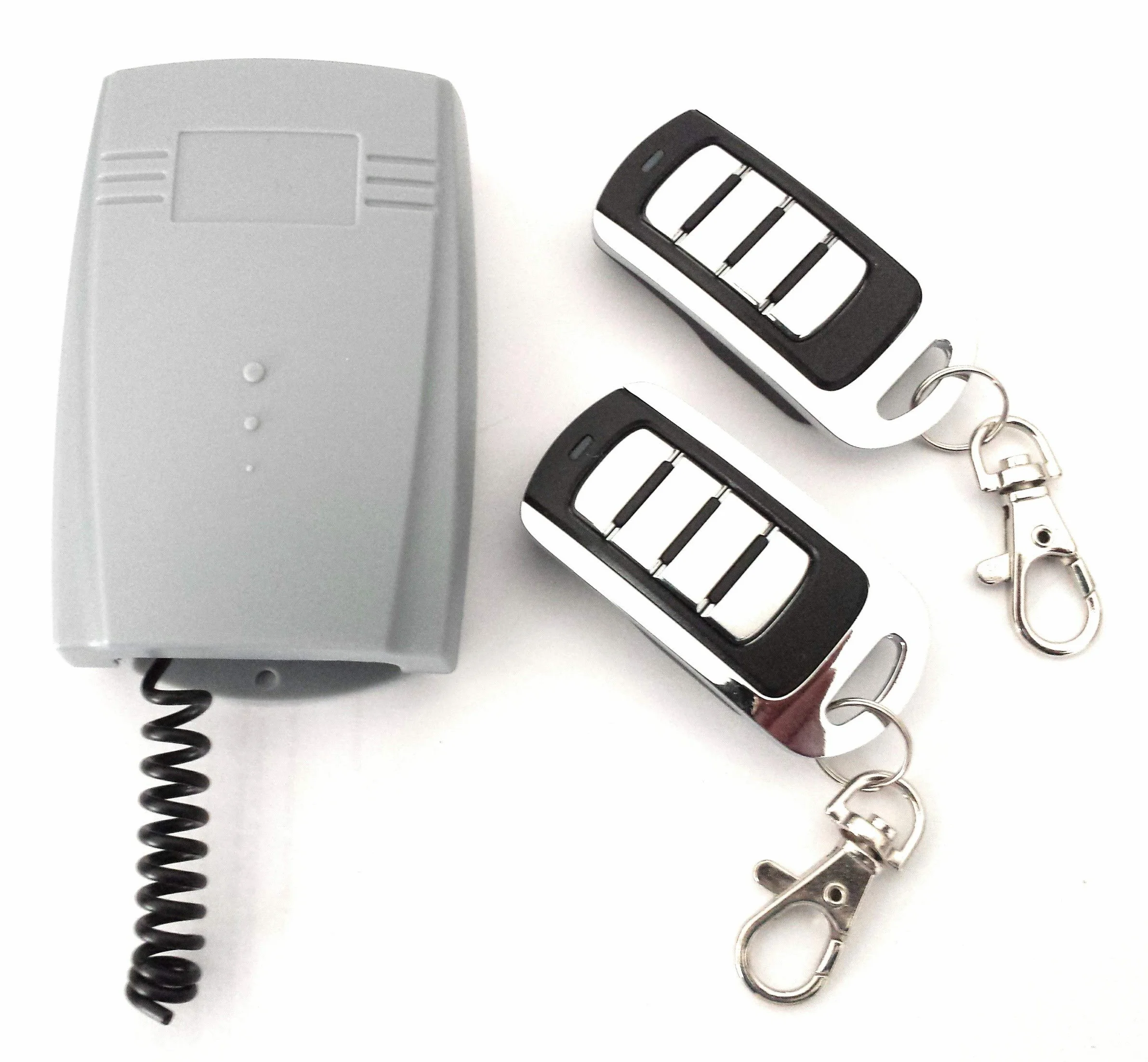 Receptor Universal para puertas de garaje + 2 Mandos Rolling code 433 Mhz. Valido para cualquier tipo y marca de automatismo