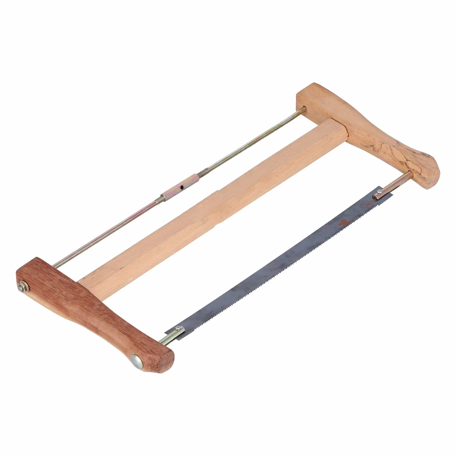 Cryfokt Sierra de Marco de Acero Al Manganeso, de Madera de Teca, Herramienta de Corte de Madera para Carpintero, Carpintero Artesanal (Tamaño grande (580 mm))