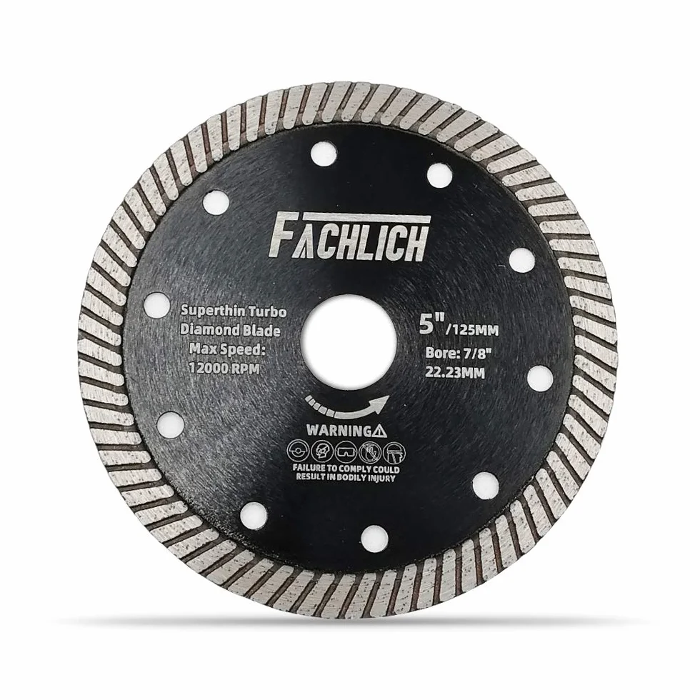 Disco Tronzador de Diamante 10 Piezas 125MM Hoja de Sierra Super Delgada para Porcelana Cerámico Azulejo Granito