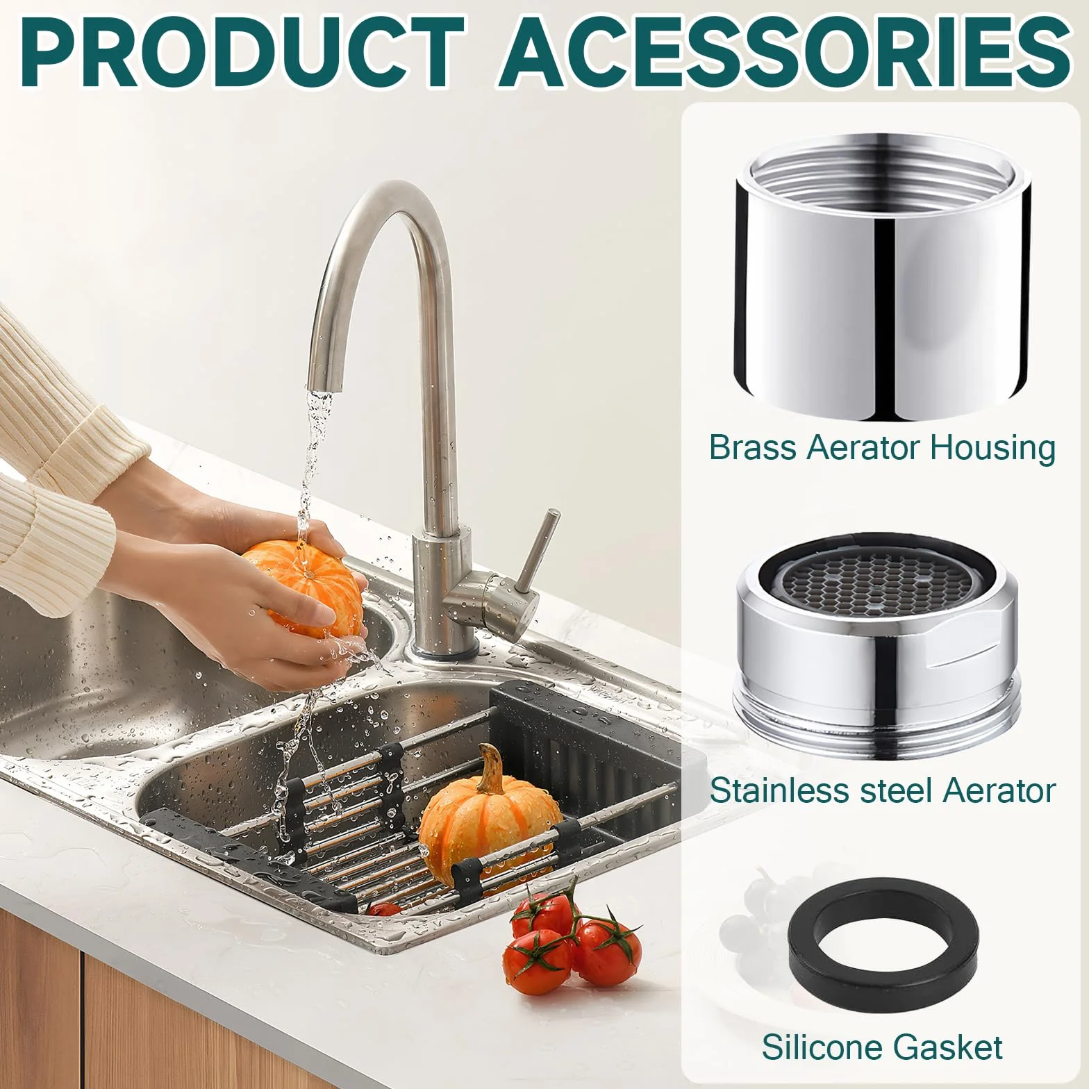 4 Unidades Aireador Grifo Incluye Roscas Externas M18 M20 Y M22 Así Como Roscas Internas M22 Aireador De Grifo Adecuado Para Baños Y Cocinas