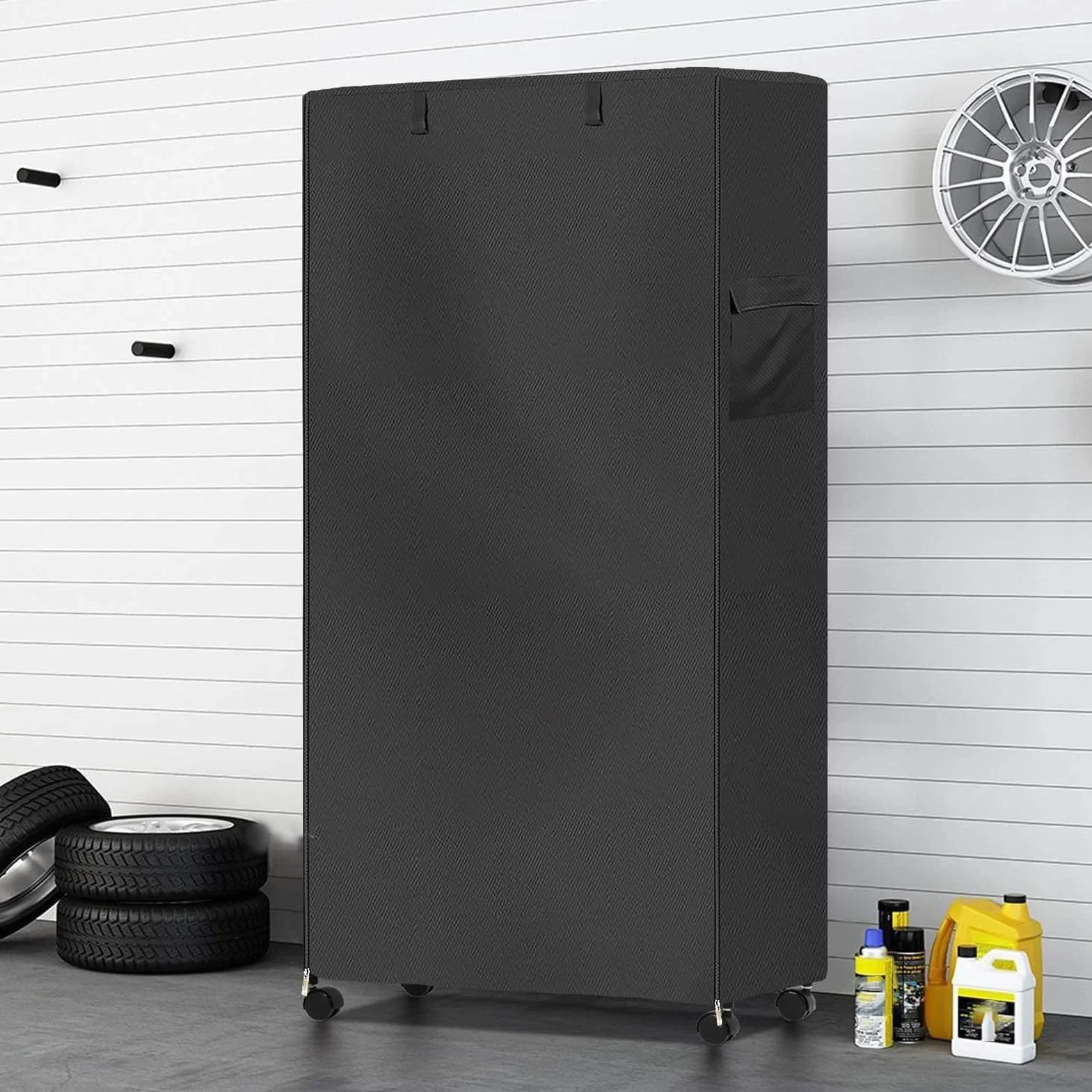 Funda Protectora para estantes, Impermeable, con Cremallera, 91 x 61 x 183 cm