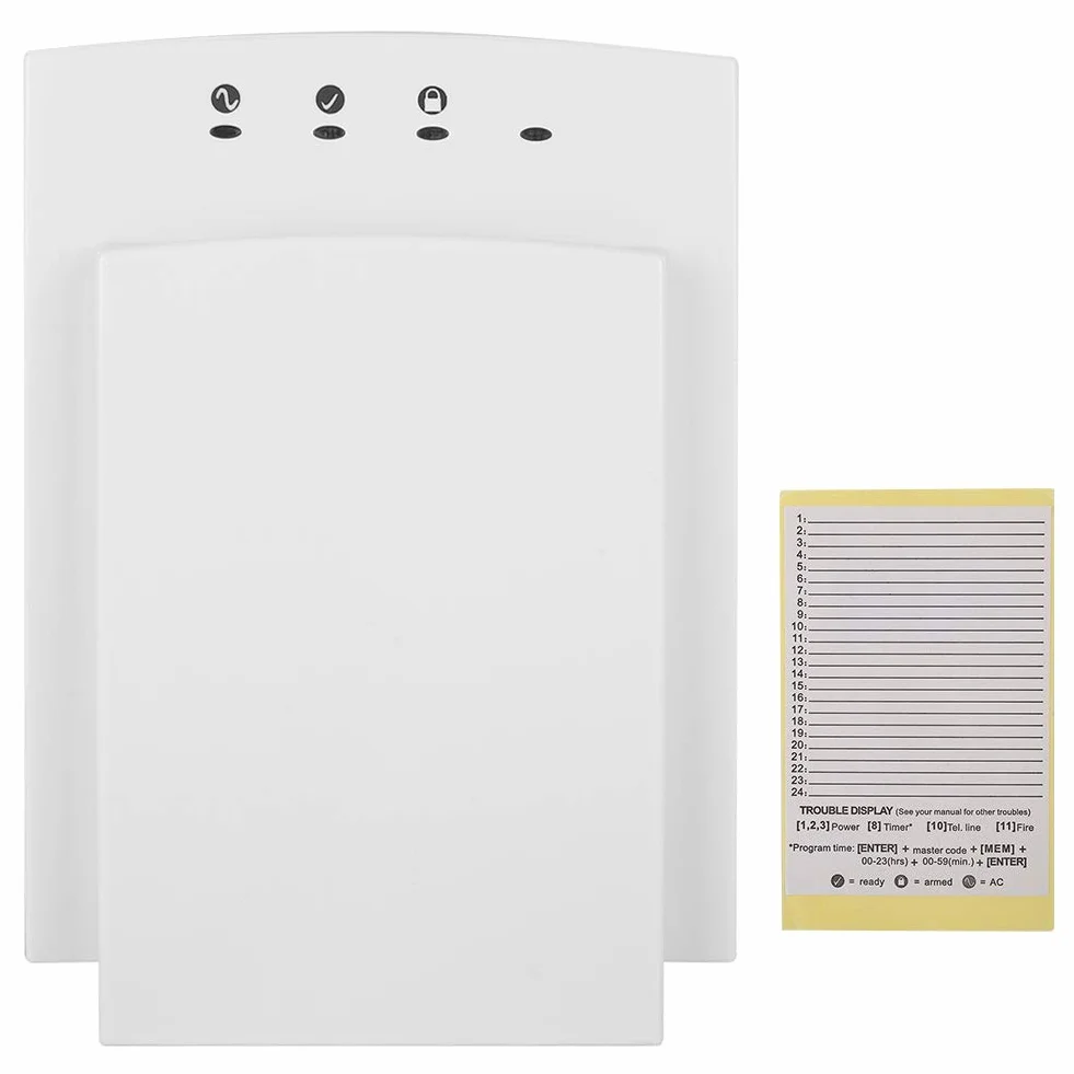 Teclado de control de alarma antirrobo de seguridad para el hogar con un solo botón y brillo: crea tu espacio sin esfuerzo