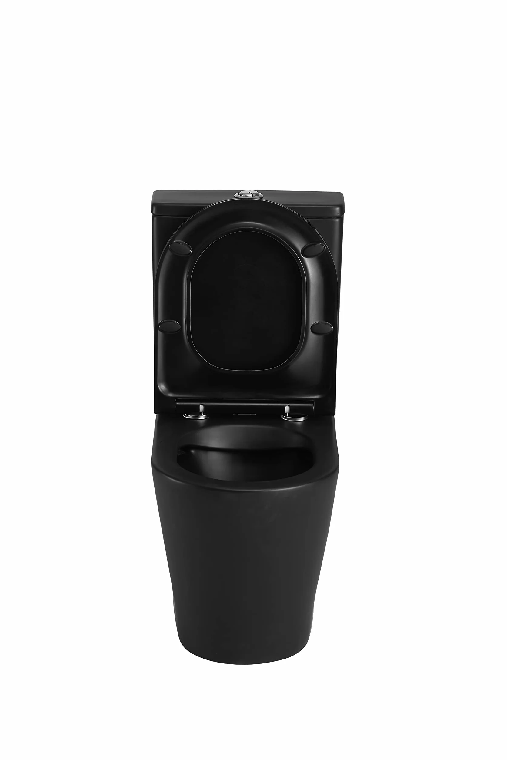 Inodoro BTW Turin Compacto | 7 Años de garantía | Color Negro Mate | 380x625x825 mm