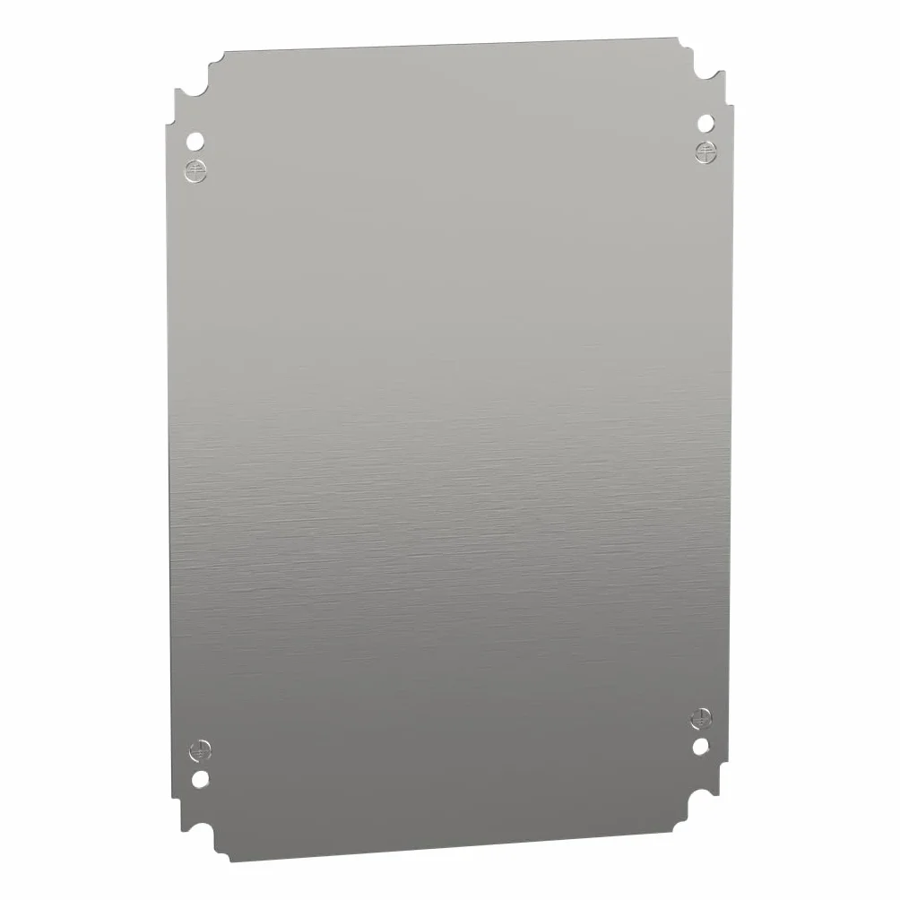 Schneider Electric NSYMM43 Placa de Montaje Ciega, Al 400 x An 300 mm en Chapa de Acero Galvanizado
