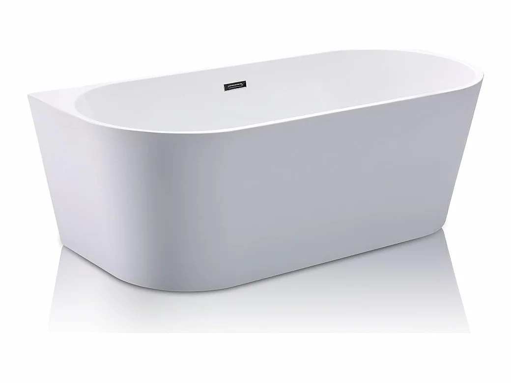 Vente-unique - Bañera islota - DIVINA - 245L - 170 x 75 x 58 cm - Blanca