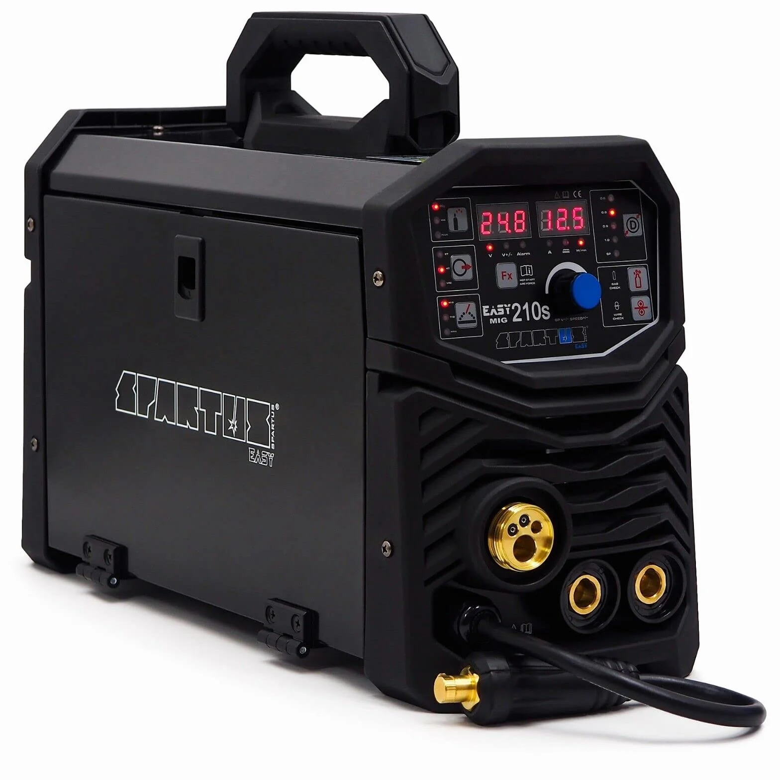 Spartus® EasyMIG 210S MIG/MAG 200 Amp Synergia Inverter TIG Soldador 3 en 1 230 V Gaslos