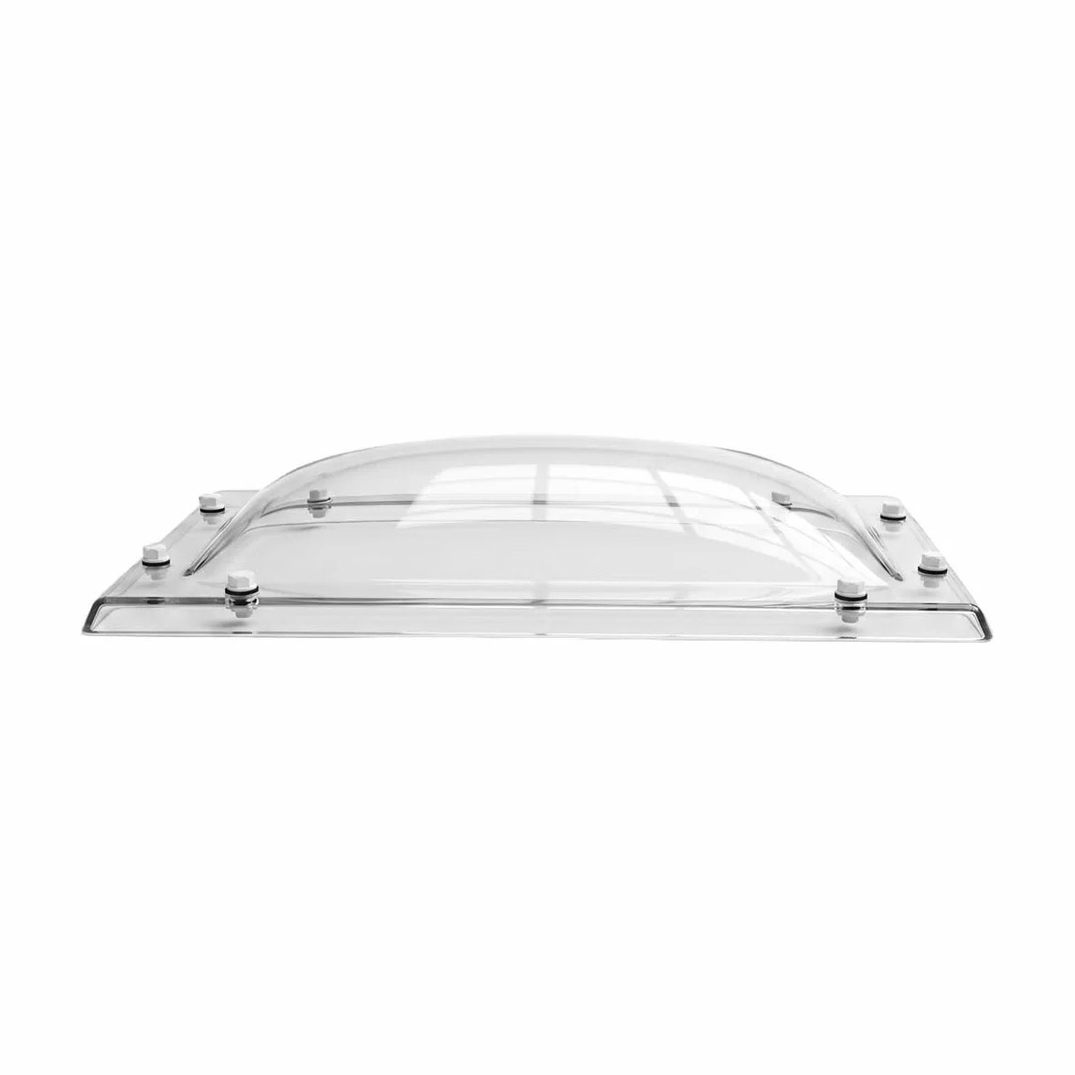 Cúpula Transparente para Claraboya techo Rectangular - Incluye Juntas, Fijaciones y Accesorios de Montaje - Tragaluz - Fabricada en Metacrilato - CxD = 40 x 70 cm - ExF = 54 x 84 cm