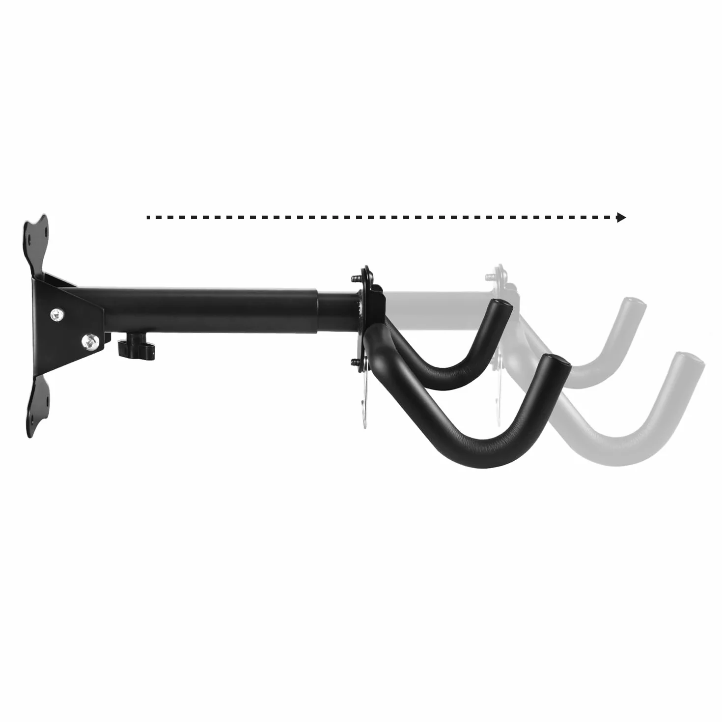 Soporte de pared para bicicletas Maclean, horizontal, acero, carga máx. 30 kg, MC-484