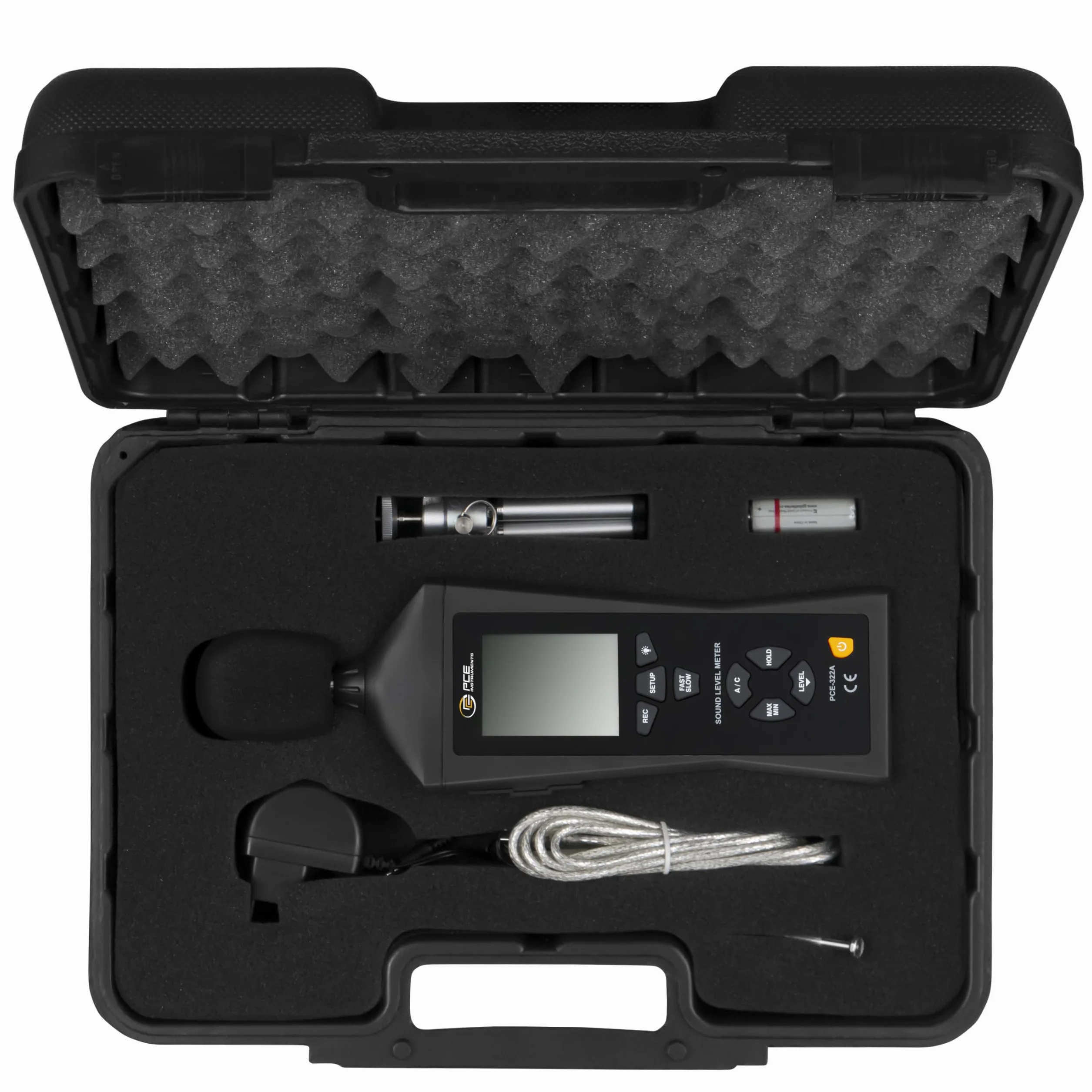 Sonómetro con calibrador acústico PCE-322-SC43 PCE Instruments