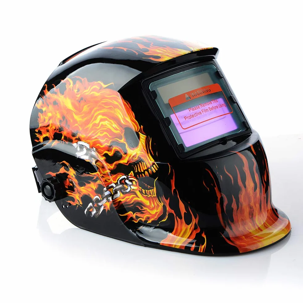 Soldadores MáScara Máscara de soldadura Mascarilla solar de soldadura Automática Automática Solar Auto Darking Ajustable Mascarilla eléctrica Máscara de soldadura Accesorio de soldadura Careta Soldar