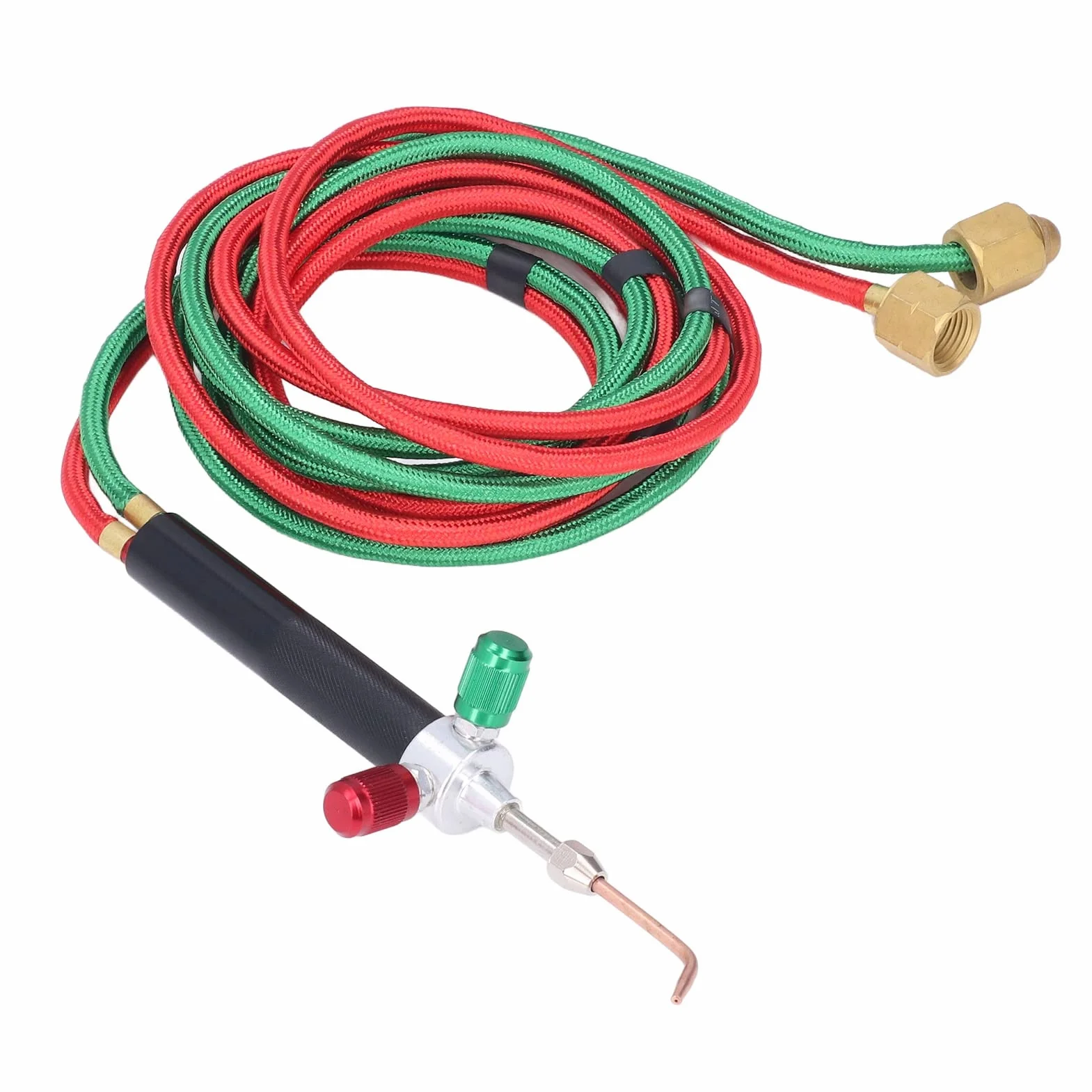 Cocoarm Kit de Antorcha de Joyería Kit de Antorcha de Reparación de Joyería Portátil Material de Cobre Metálico Herramienta de Soldadura de Alta Temperatura con Conectores Especiales