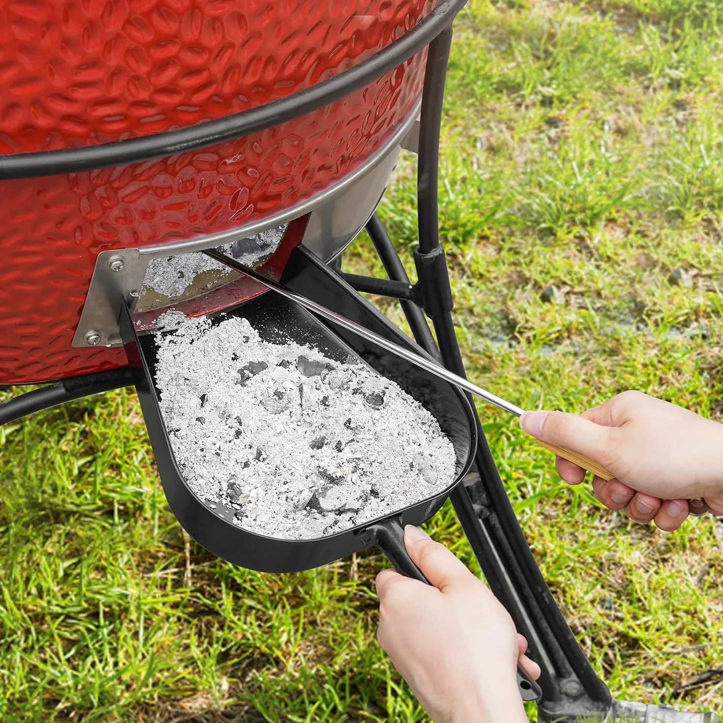 onlyfire Herramienta de Ceniza Se Adapta a Kamado/Ceramic Grill, para Big Green Egg, Kamado Joe, Pit Boss, Louisiana, Grill Dome, Vision Grills, Char-Griller, etc.