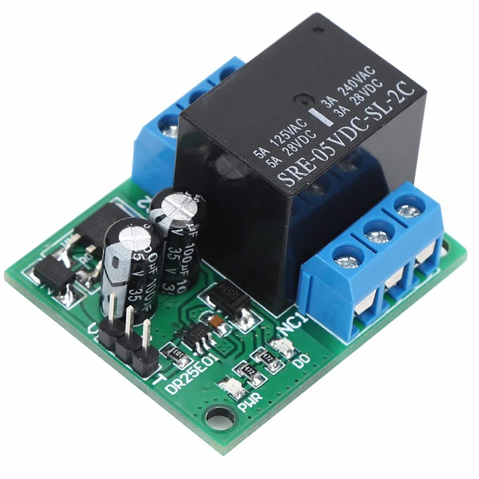 Placa del Módulo de Relé de Señal Placa de Relé Biestable de Doble Tiro Placa de Relé Biestable Voltaje de Entrada Versión de 24 V 12 V Opcional Para Accesorios de Computadoras Automotrices(Dc6-24V)
